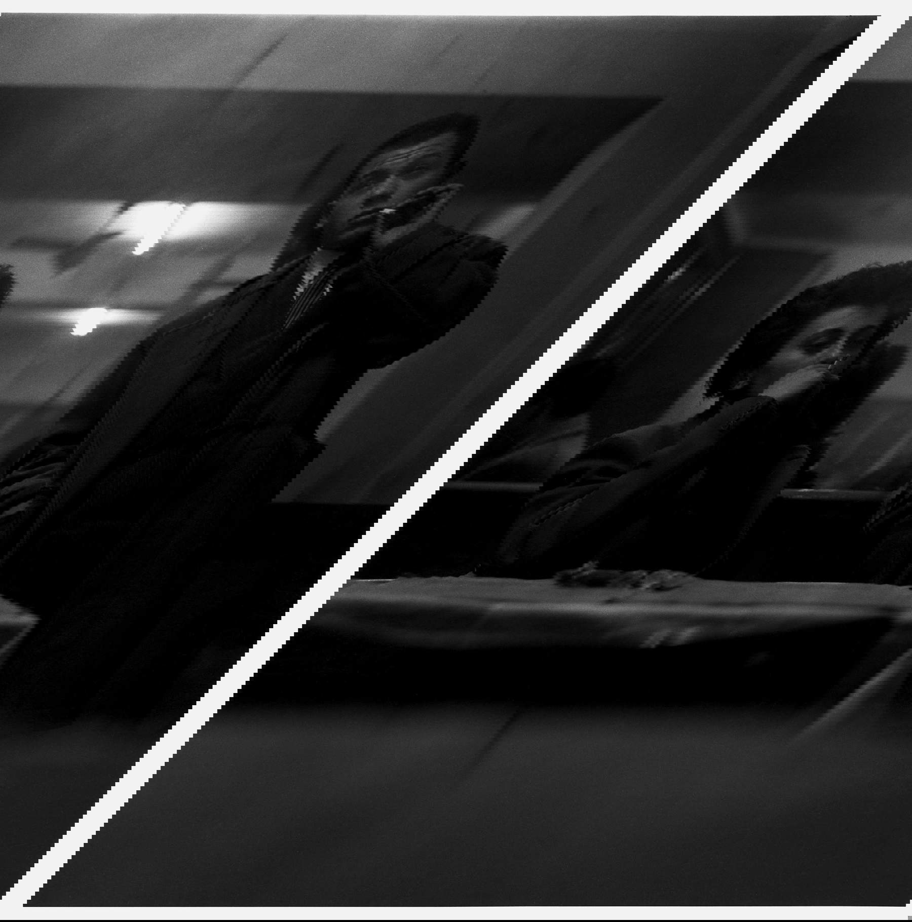 Ugo Mulas, Piero Manzoni, Bar Jamaica, Milan (1953 - 1954). Ugo Mulas photographs &copy; Eredi Ugo Mulas. All rights reserved. By concession of Archivio Ugo Mulas, Milan - Galleria Lia Rumma, Milan/Naples.