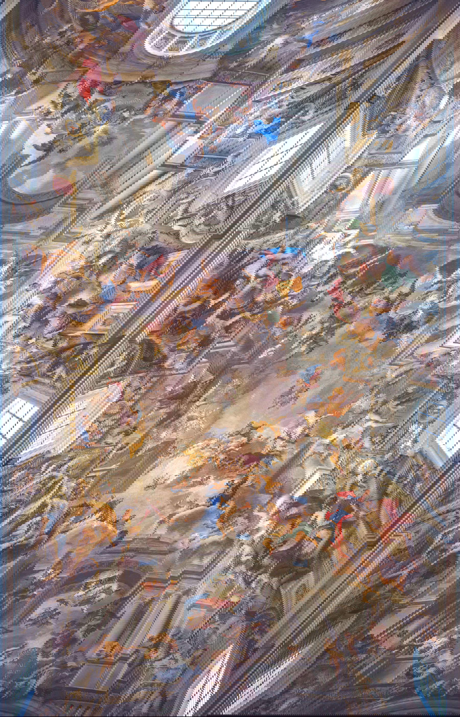 Andrea Pozzo, Gloria di Sant'Ignazio (1691-1694; affresco; Roma, Sant'Ignazio)