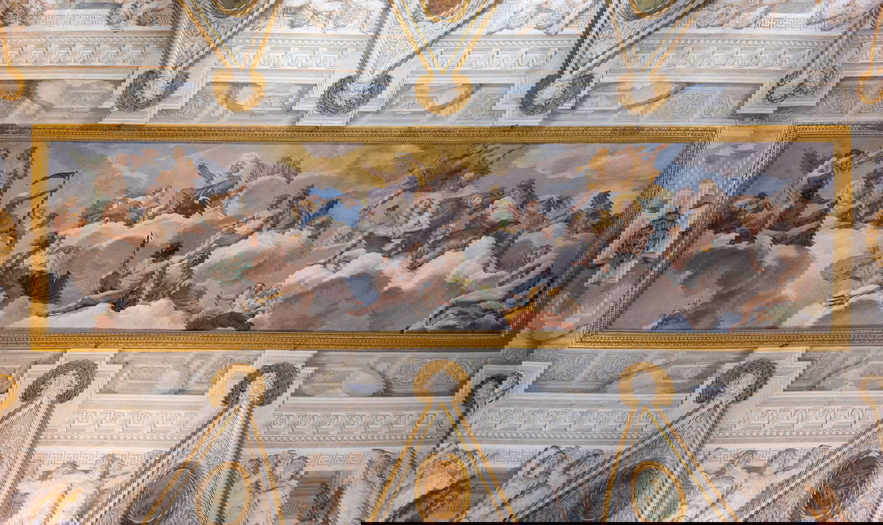 Giovanni Lanfranco, Concilio degli d&egrave;i (1624-1625; affresco; Roma, Villa Borghese Pinciana)