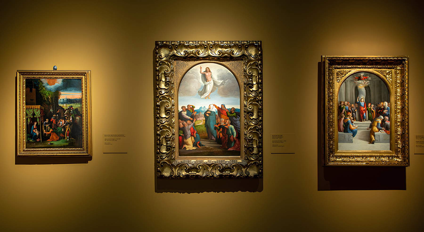 Mise en place de l'exposition Le XVIe siècle à Ferrare. Mazzolino, Ortolano, Garofalo, Dosso Mise en place de l'exposition Le XVIe siècle à Ferrare. Mazzolino, Ortolano, Garofalo, Dosso