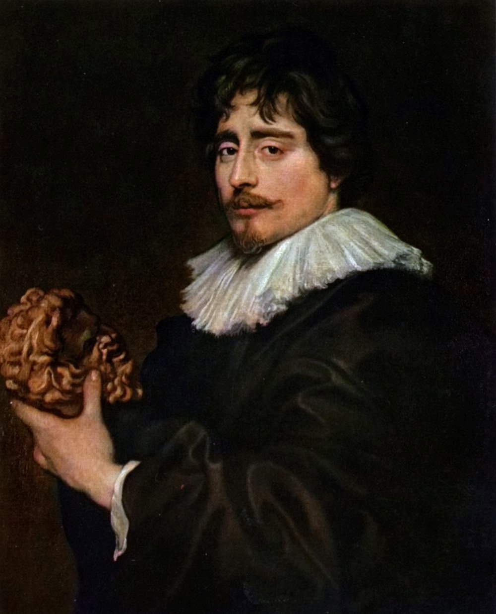 Antoon van Dyck, Ritratto dello scultore François du Quesnoy (1627-1629 circa; olio su tela, 77,5 × 61 cm; Bruxelles, Musées Royaux des Beaux-Arts) Antoon van Dyck, Ritratto dello scultore François du Quesnoy (1627-1629 circa; olio su tela, 77,5 × 61 cm; Bruxelles, Musées Royaux des Beaux-Arts)