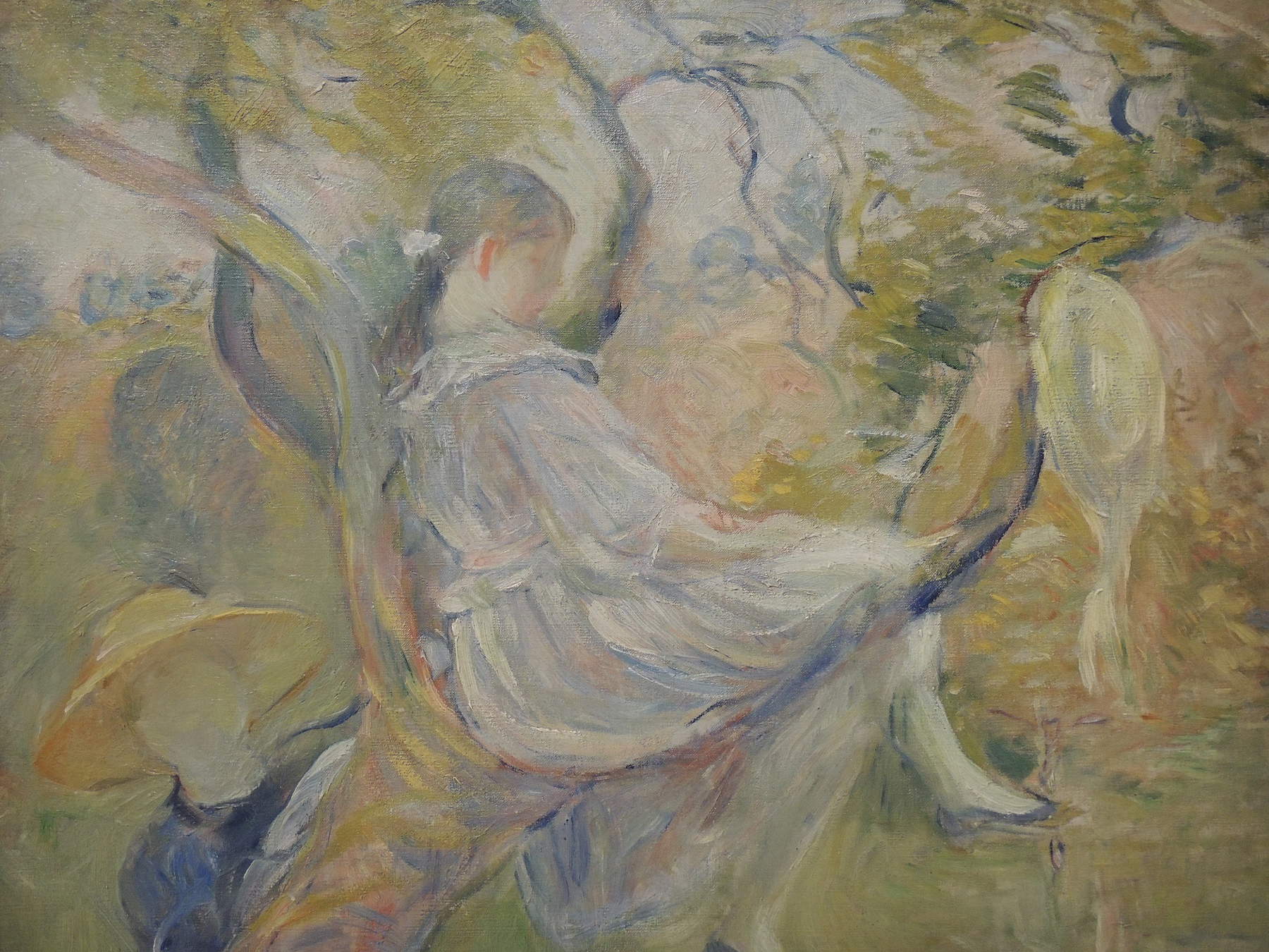 Berthe Morisot, Am Apfelbaum (1890; Öl auf Leinwand, 55 x 46 cm; Paris, Musée Marmottan Monet) Berthe Morisot, Am Apfelbaum (1890; Öl auf Leinwand, 55 x 46 cm; Paris, Musée Marmottan Monet)
