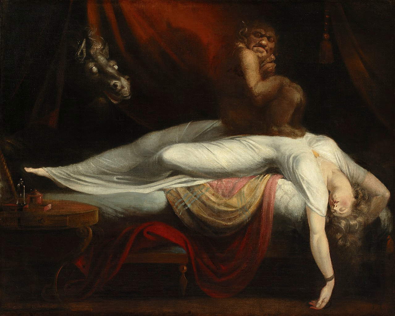 Johann Heinrich Füssli, L'incubo (1781; olio su tela, 101,6 x 126,7 cm; Detroit, Detroit Institute of Arts) Johann Heinrich Füssli, L'incubo (1781; olio su tela, 101,6 x 126,7 cm; Detroit, Detroit Institute of Arts)