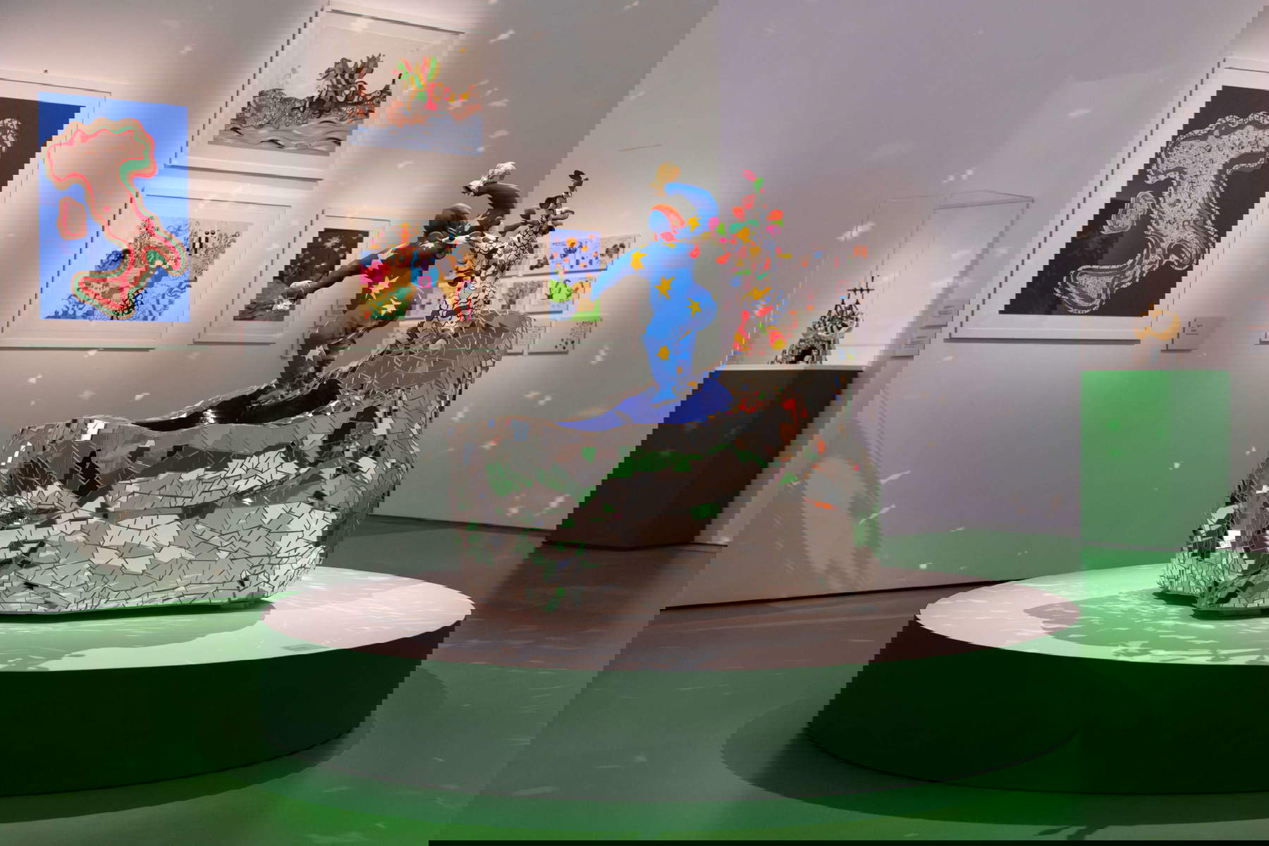 Montaje de la exposición de Niki de Saint Phalle. Foto: Carlotta Coppo