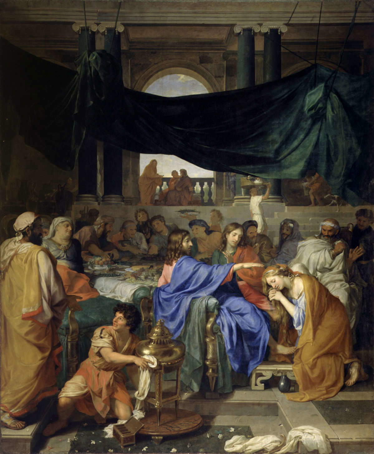 Charles Le Brun, The Feast of the Pharisee (1653; oil on canvas, 386 x 320 cm; Venice, Gallerie dell'Accademia) Charles Le Brun, The Feast of the Pharisee (1653; oil on canvas, 386 x 320 cm; Venice, Gallerie dell'Accademia)