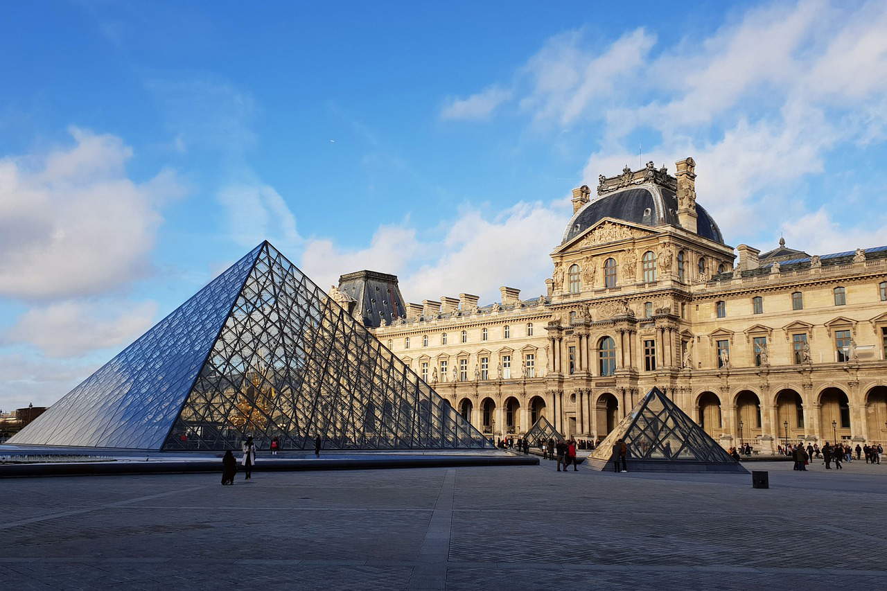View of the Louvre View of the Louvre