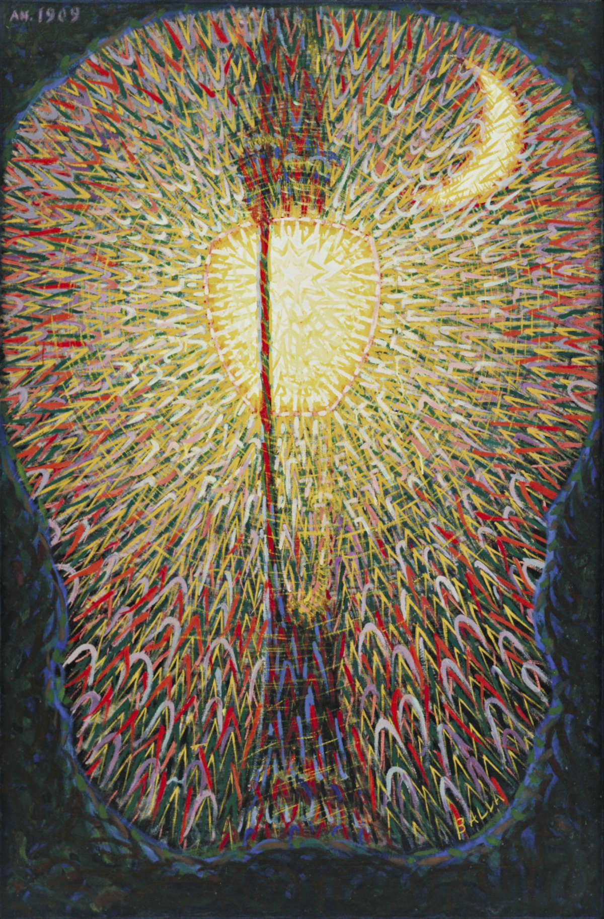 Giacomo Balla, Arc Lamp (1909-1911; oil on canvas, 174.7 x 114.7 cm; New York, Museum of Modern Art) Giacomo Balla, Arc Lamp (1909-1911; oil on canvas, 174.7 x 114.7 cm; New York, Museum of Modern Art)