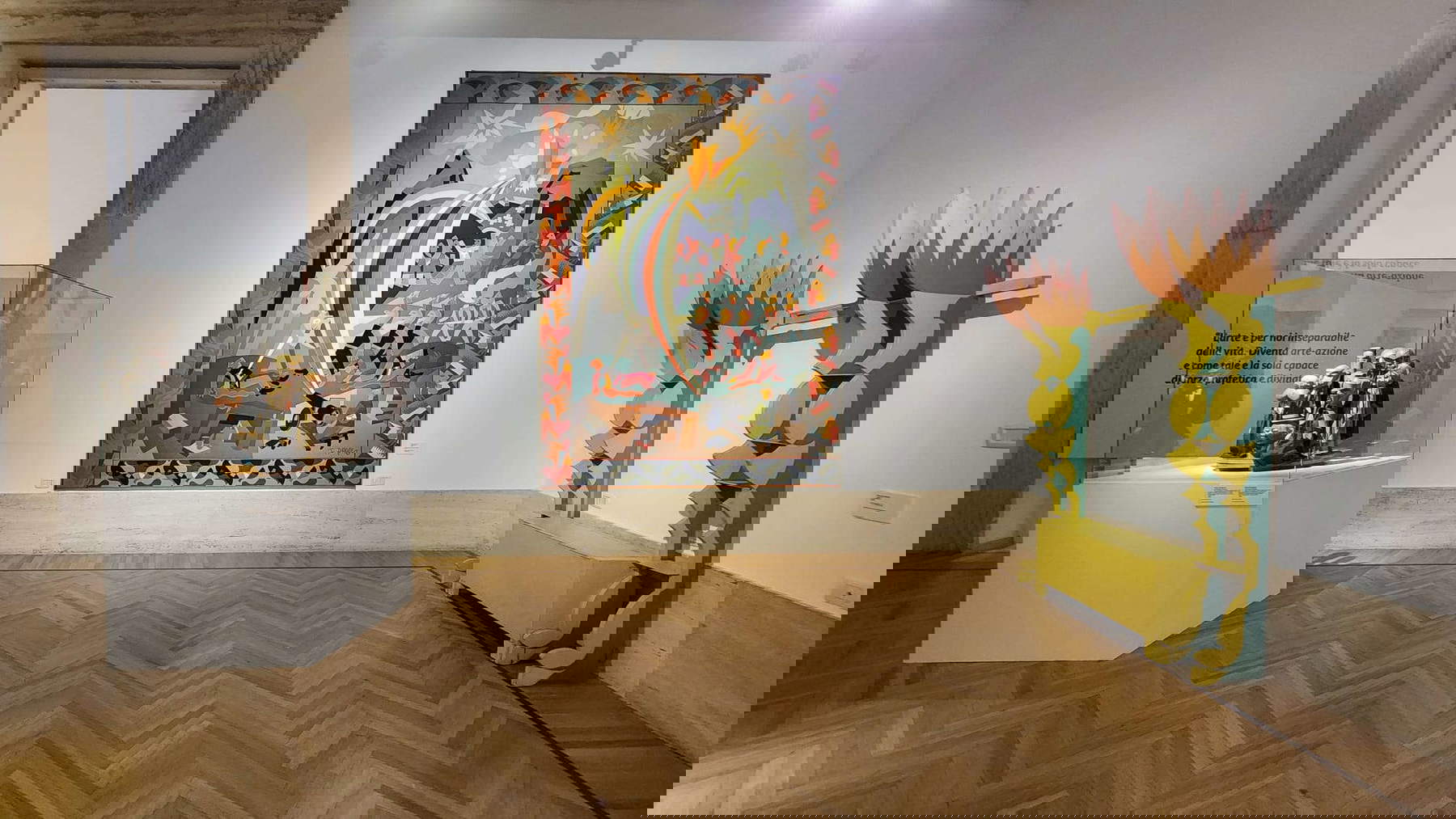 Arrangements for the exhibition The Time of Futurism. Photo: Finestre Sull'Arte Arrangements for the exhibition The Time of Futurism. Photo: Finestre Sull'Arte