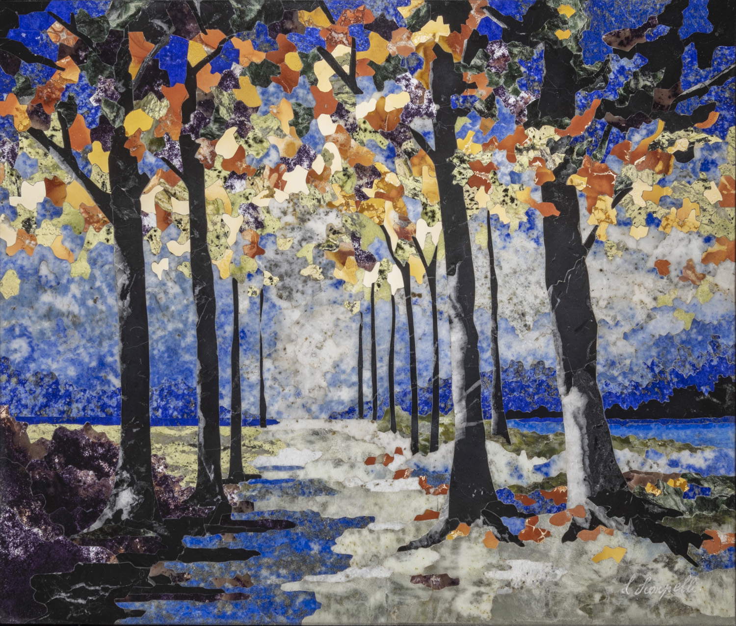 Commis florentin contemporain. Photo : Scarpelli Mosaics Commis florentin contemporain. Photo : Scarpelli Mosaics