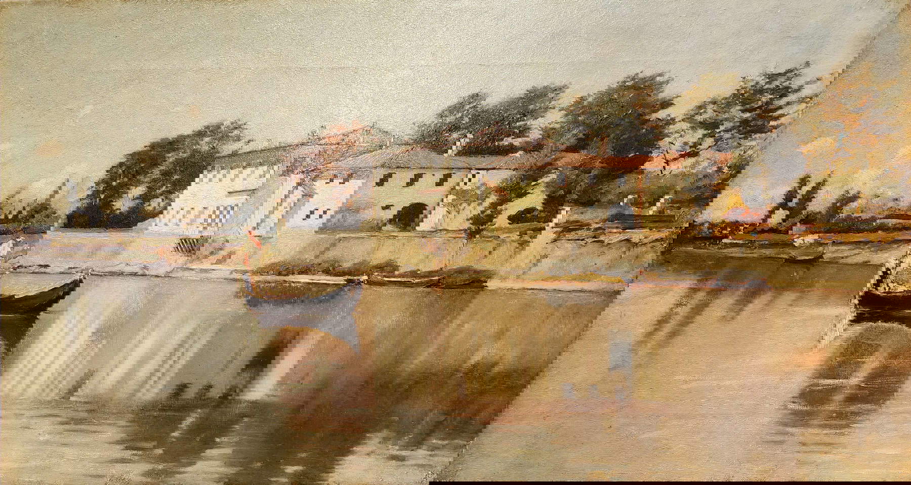 Giuseppe Abbati, Der Arno bei Casaccia (Öl auf Leinwand; Lucca, Fondazione Cassa di Risparmio di Lucca)