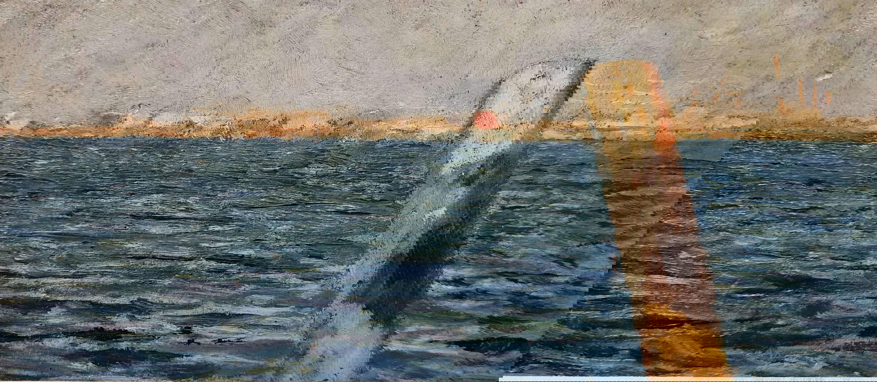 Plinio Nomellini, Mare azzurro (1889; Öl auf Karton; Lucca, Fondazione Cassa di Risparmio di Lucca)