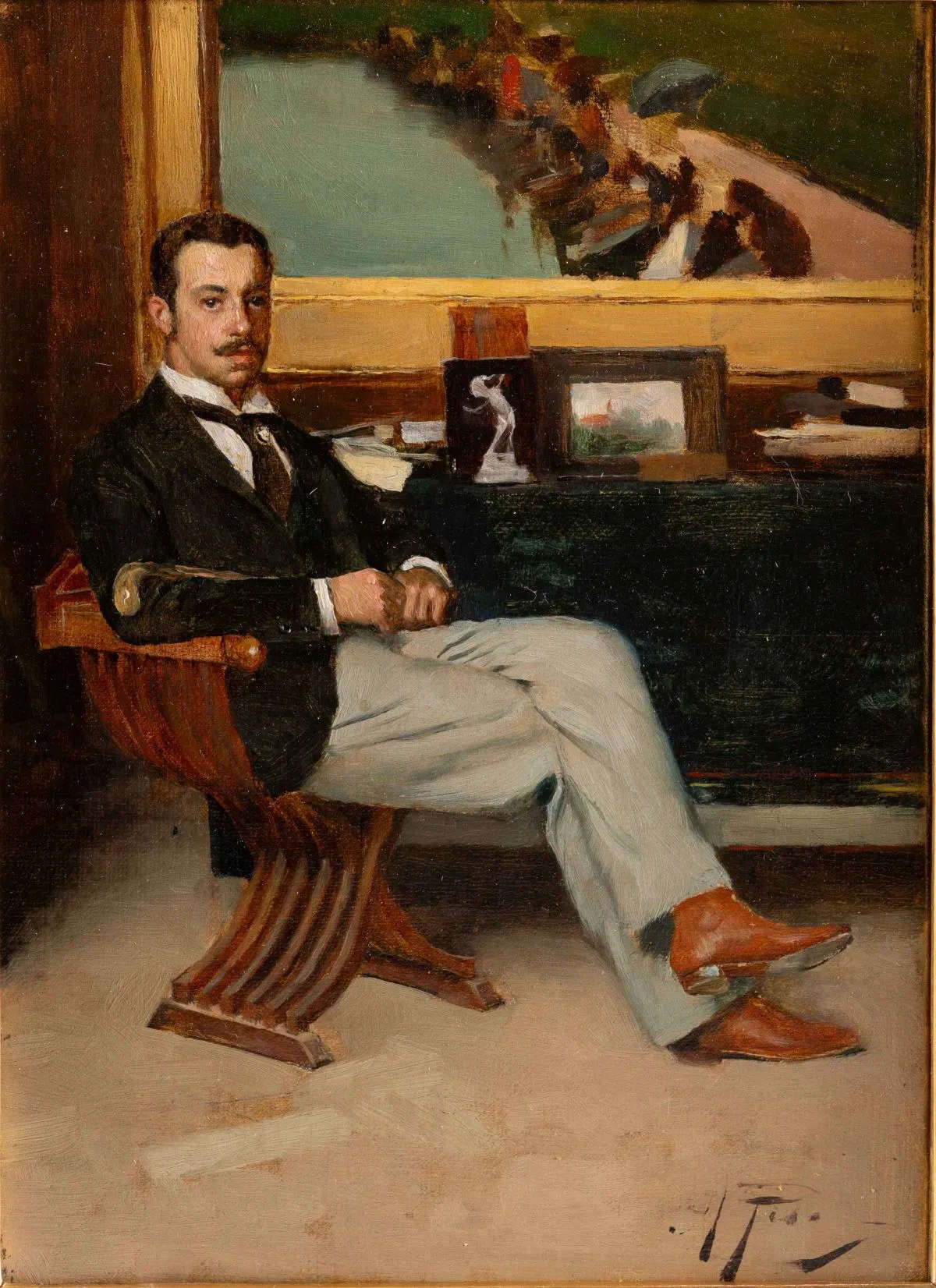 Alberto Pisa, Porträt von Vincenzo Giustiniani (Öl auf Leinwand; Lucca, Fondazione Cassa di Risparmio di Lucca)