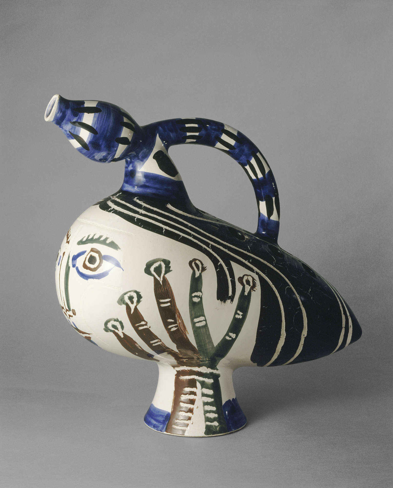 Pablo Picasso, Canard pique-fleurs (R102) (1951 ; Paris, Centre national des arts plastiques, en d&eacute;pôt au Mus&eacute;e national de la C&eacute;ramique, S&egrave;vres)