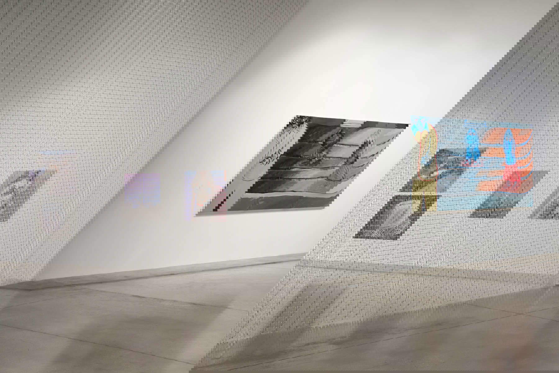 Allestimenti dell'ultima mostra di Lo Pinto al Macro, Post Scriptum, 2024. Allestimenti dell'ultima mostra di Lo Pinto al Macro, Post Scriptum, 2024.