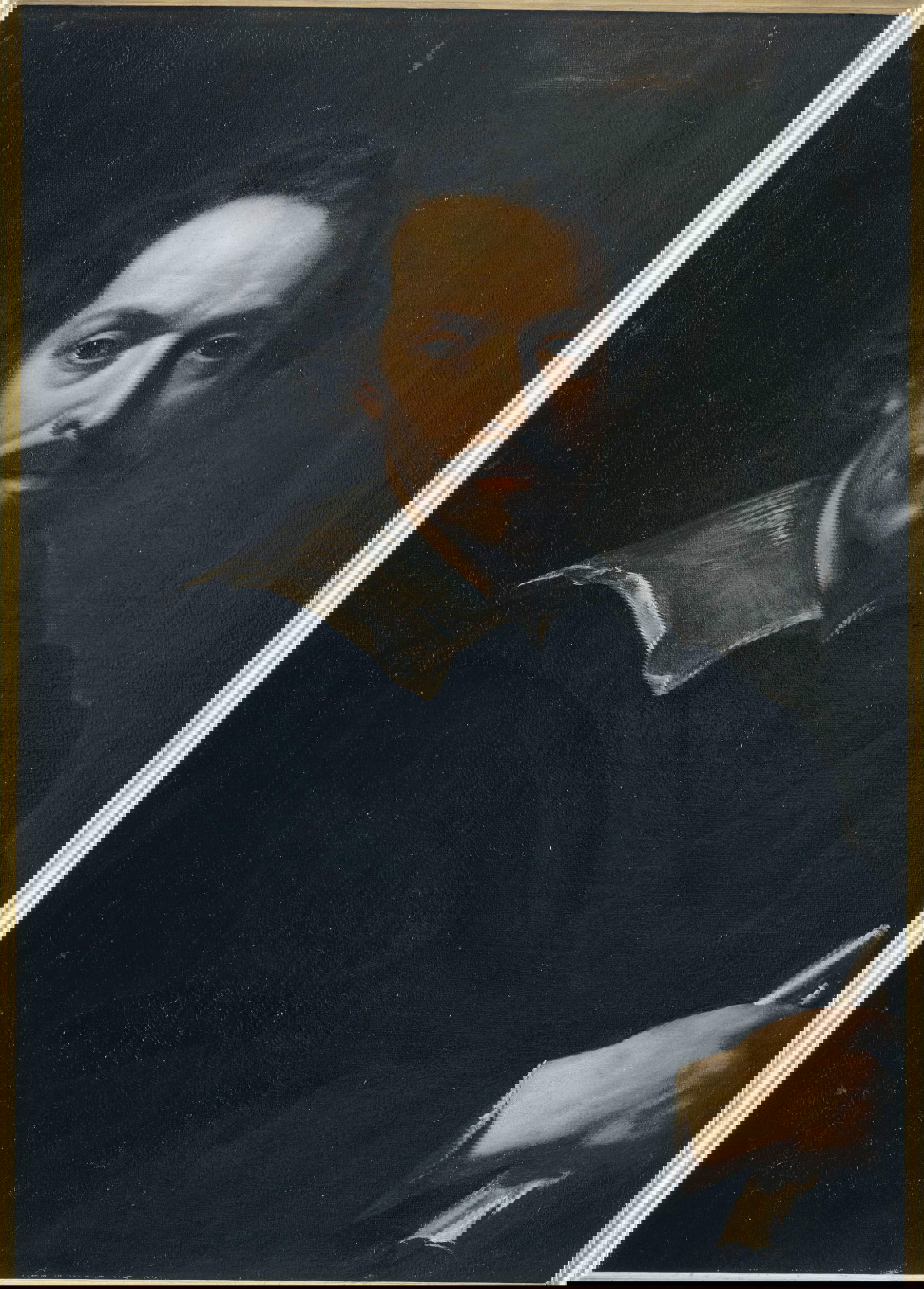 Pietro da Cortona, Autorretrato (1637; óleo sobre lienzo, 77 x 55 cm; Ajaccio, museo Fesch, inv. MFA 852.1.738) Pietro da Cortona, Autorretrato (1637; óleo sobre lienzo, 77 x 55 cm; Ajaccio, museo Fesch, inv. MFA 852.1.738)