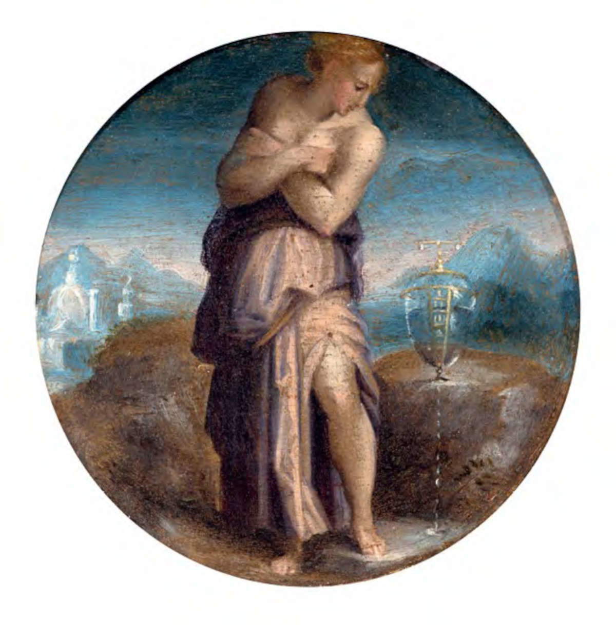 Giorgio Vasari, Allegory of Patience (post 1552; oil on panel, diameter 10 cm; Florence, Private Collection) Giorgio Vasari, Allegory of Patience (post 1552; oil on panel, diameter 10 cm; Florence, Private Collection)