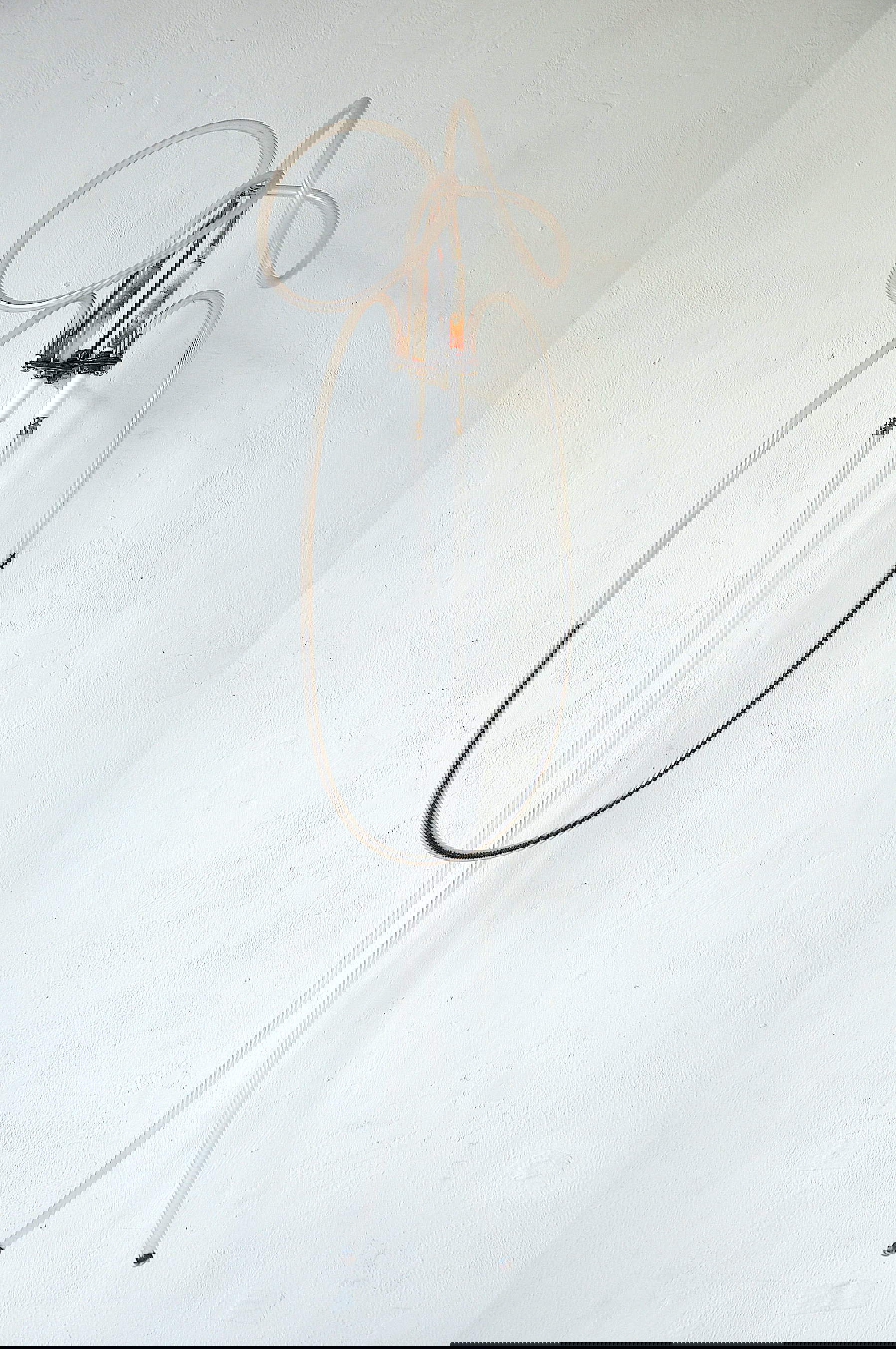 Andrea Marini, Exhumation/12 (2023; iron, PVC pipe, lead shot, ceramic, screws 72 x 20 x 22 cm) Andrea Marini, Exhumation/12 (2023; iron, PVC pipe, lead shot, ceramic, screws 72 x 20 x 22 cm)