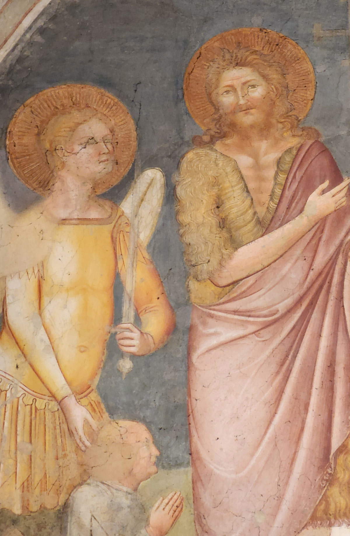 Madonna mit Kind und Heiligen (1349), Heilige auf der linken Seite Madonna mit Kind und Heiligen (1349), Heilige auf der linken Seite