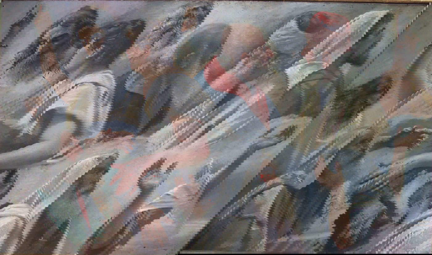 Pietro Aldi, Estudios para el cuadro El triunfo de Judit (1886-1887; óleo sobre lienzo; Saturnia, Polo Culturale Pietro Aldi, préstamo de Rossi) Pietro Aldi, Estudios para el cuadro El triunfo de Judit (1886-1887; óleo sobre lienzo; Saturnia, Polo Culturale Pietro Aldi, préstamo de Rossi)