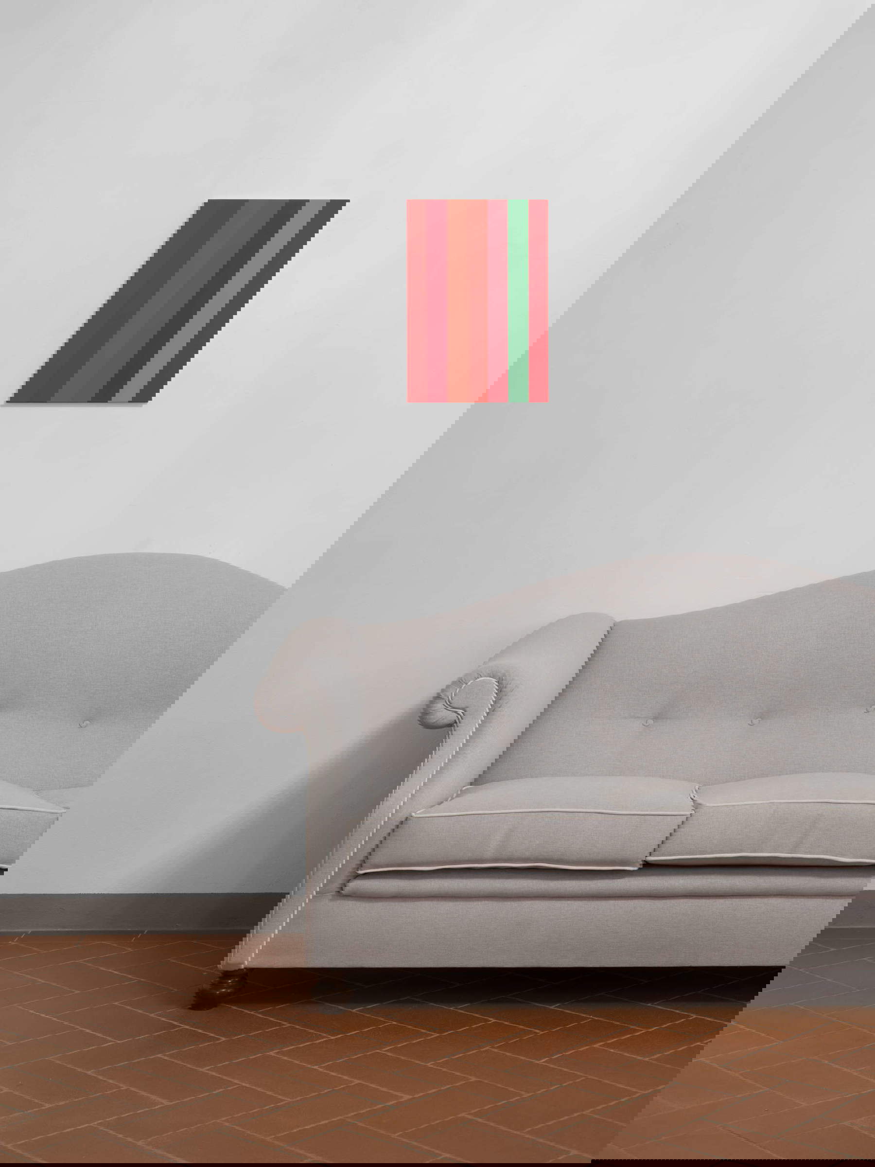 Daniele Bacci, Ti verr&agrave; desiderio di guardarmi (2020-2023; acrílico sobre lienzo, 50 x 35 cm). Foto: Nicola Gnesi