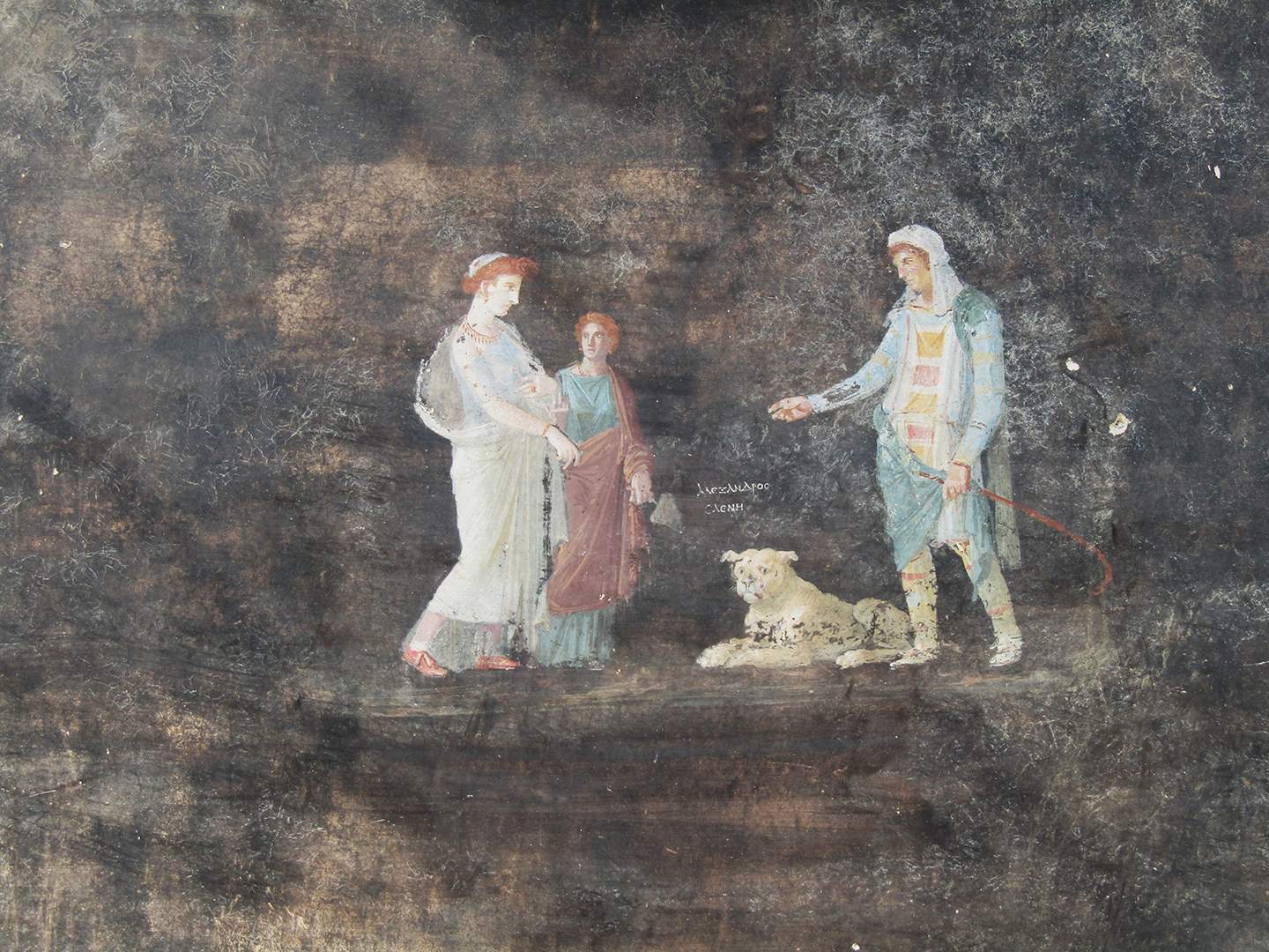 Pompeii, a frescoed ballroom discovered