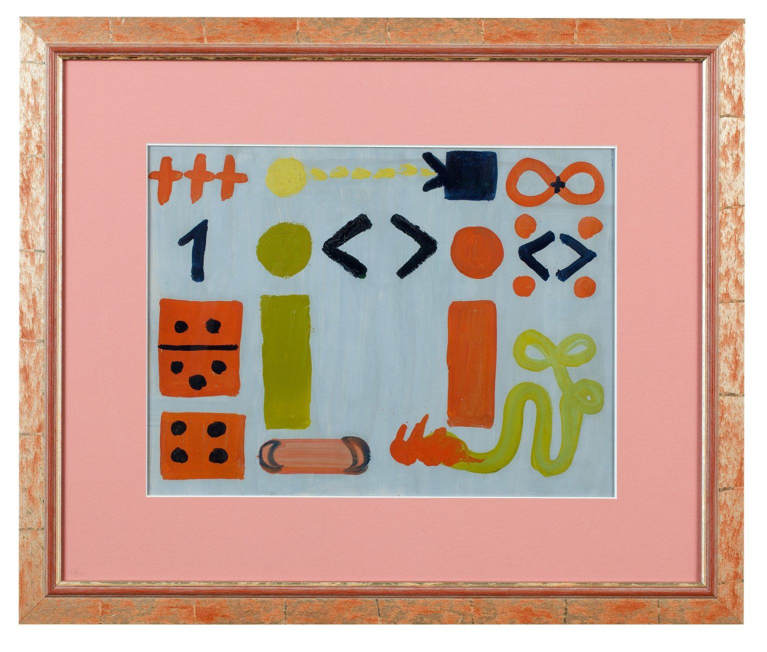 A.R. Penck, Untitled (1966; watercolor on paper, 35 x 46.5 cm; European Parliament Art Collection) A.R. Penck, Untitled (1966; watercolor on paper, 35 x 46.5 cm; European Parliament Art Collection)