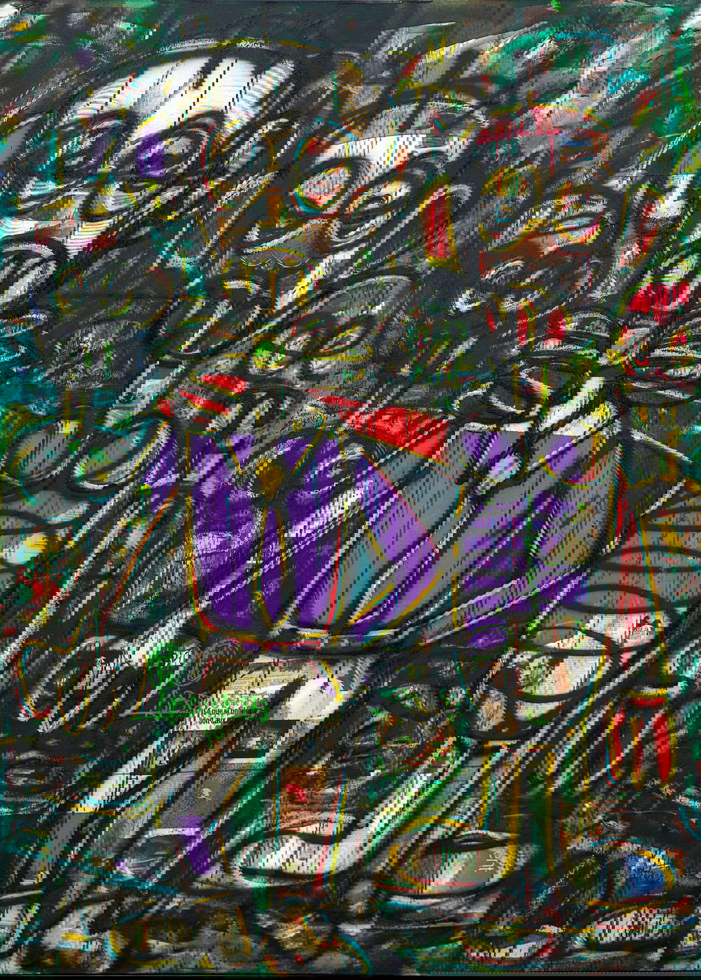 Aboudia, Les grosses têtes (2022) Aboudia, Les grosses têtes (2022)