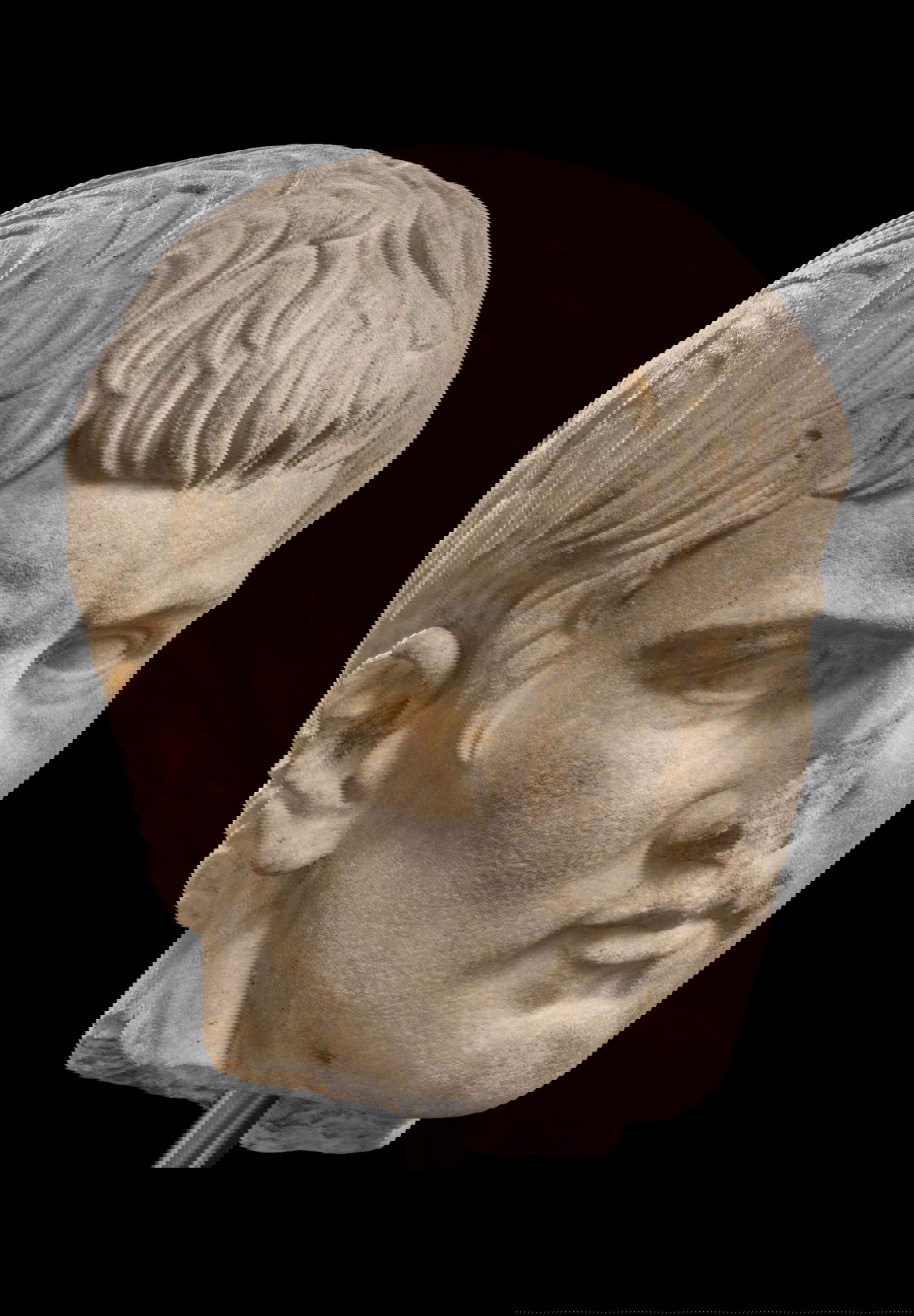 Retrato de cabeza de Agrippa Postumo, vista de tres cuartos (Roma, Fondazione Sorgente Group) &copy; Fondazione Sorgente Group. Foto: Zeno Colantoni