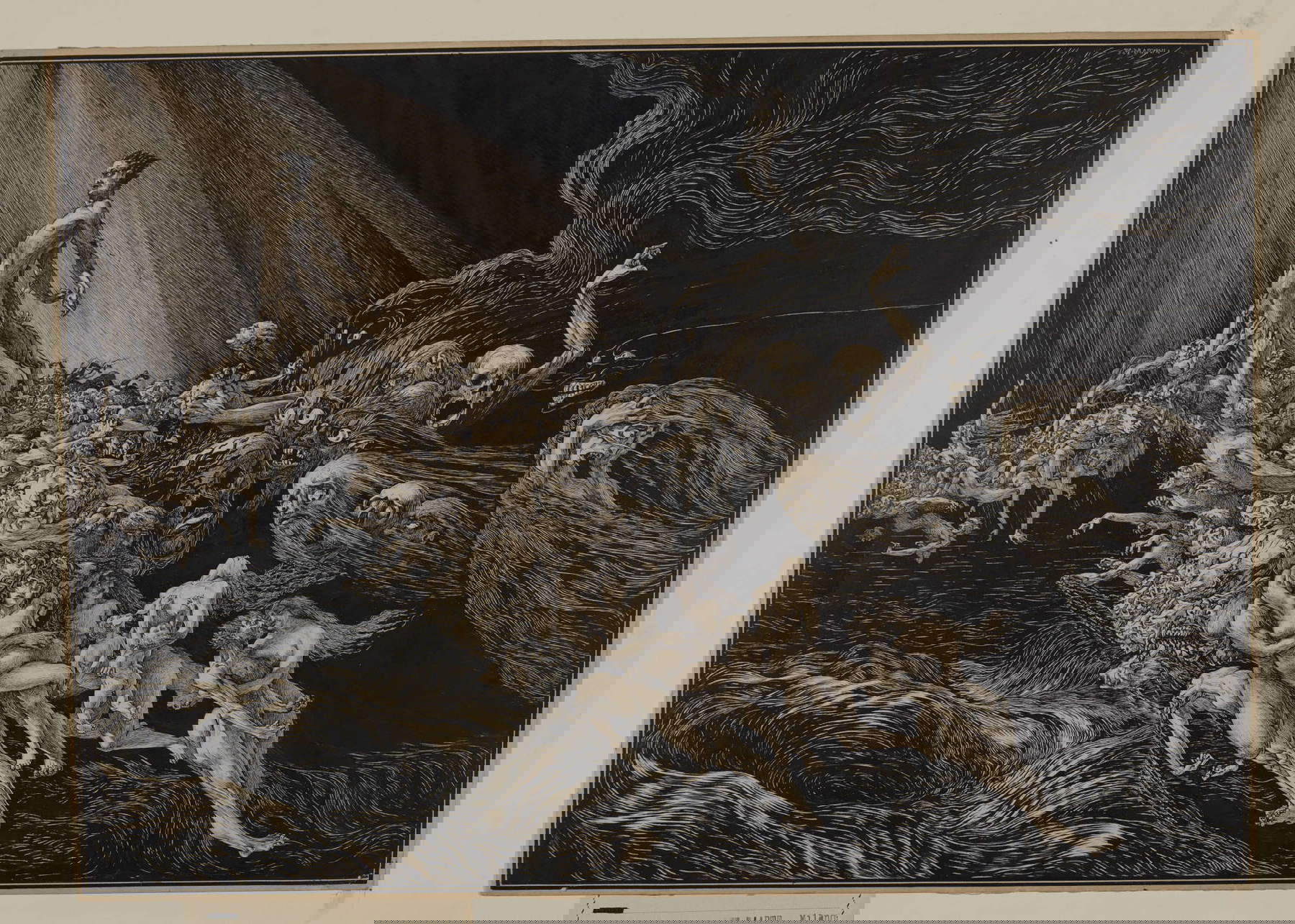 Alberto Martini, Alegoría de la guerra. La Guerra (pluma y tinta, tinta china Milán, Castello Sforzesco, Gabinete de Dibujos) Ciudad de Milán ©todos los derechos reservados Alberto Martini, Alegoría de la guerra. La Guerra (pluma y tinta, tinta china Milán, Castello Sforzesco, Gabinete de Dibujos) Ciudad de Milán ©todos los derechos reservados