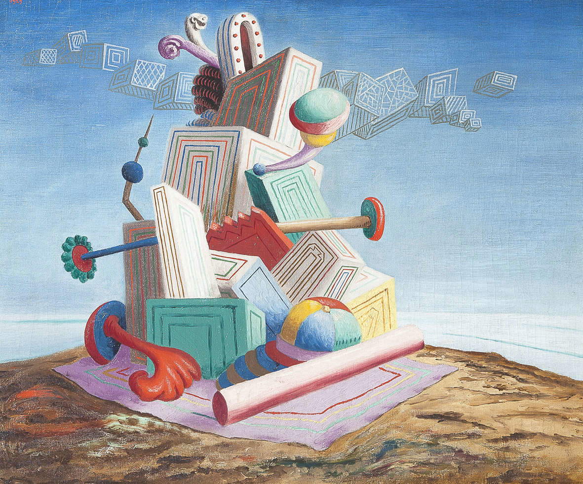Alberto Savinio, Tombeau d’un roi maure (1929; olio su tela) Alberto Savinio, Tombeau d’un roi maure (1929; olio su tela)