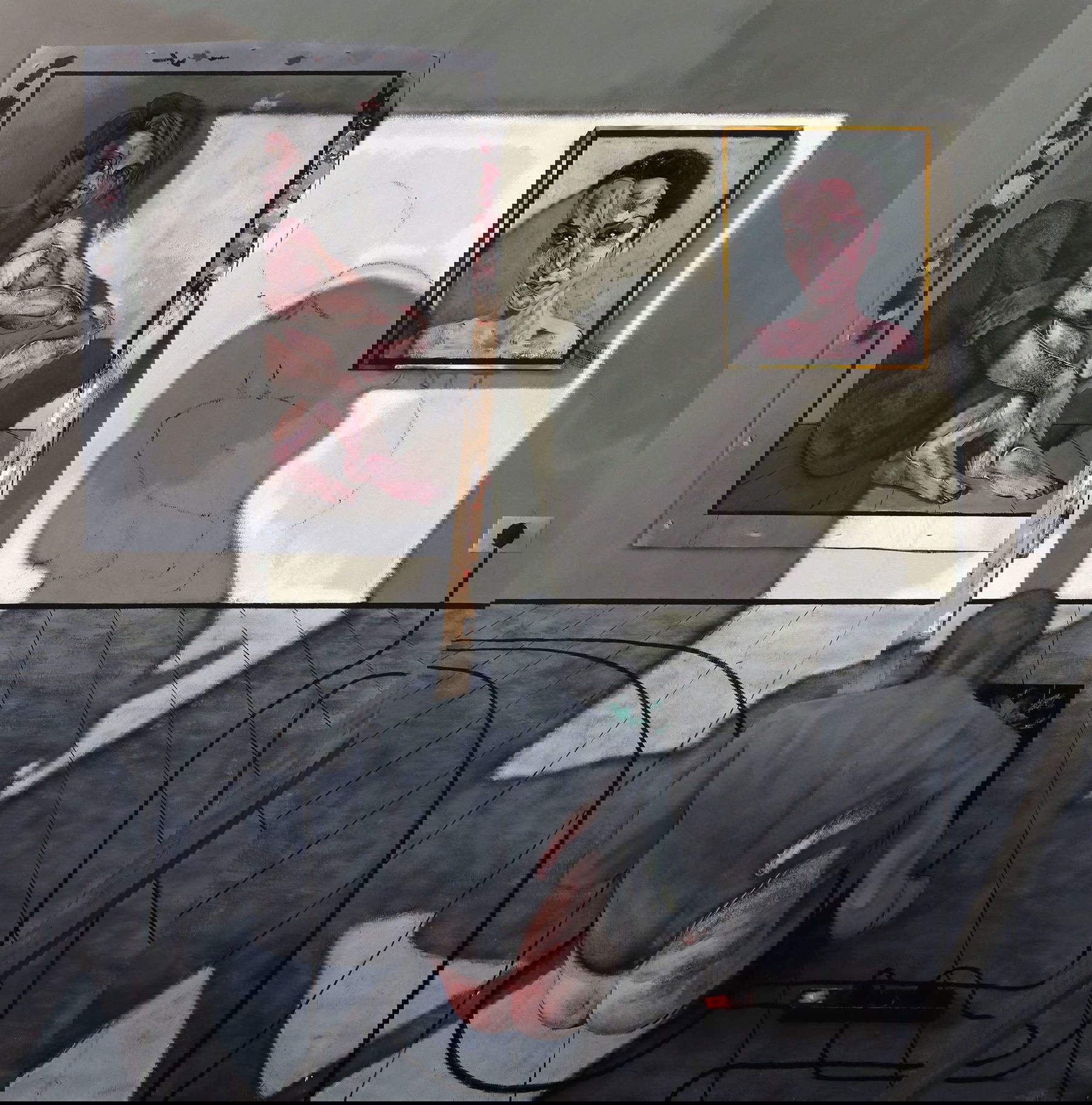 Alessandro Del Pero, Résilience (2020 ; acrylique, huile et tempera sur toile, 200 x 200 cm). Alessandro Del Pero, Résilience (2020 ; acrylique, huile et tempera sur toile, 200 x 200 cm).