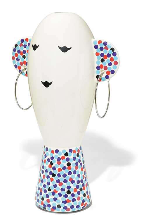 Alessandro Mendini, Vaso Viso (2001 ; céramique, 58 x 100 cm, Alessi) Alessandro Mendini, Vaso Viso (2001 ; céramique, 58 x 100 cm, Alessi)