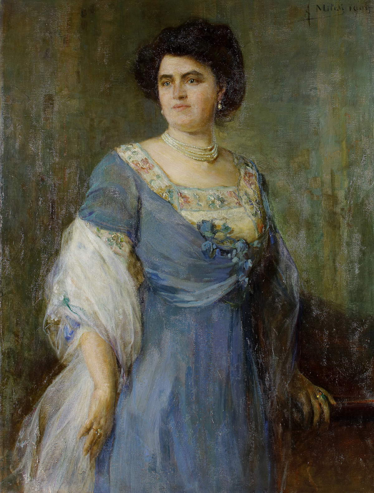 Alessandro Milesi, Ritratto di gentildonna (collezione privata)