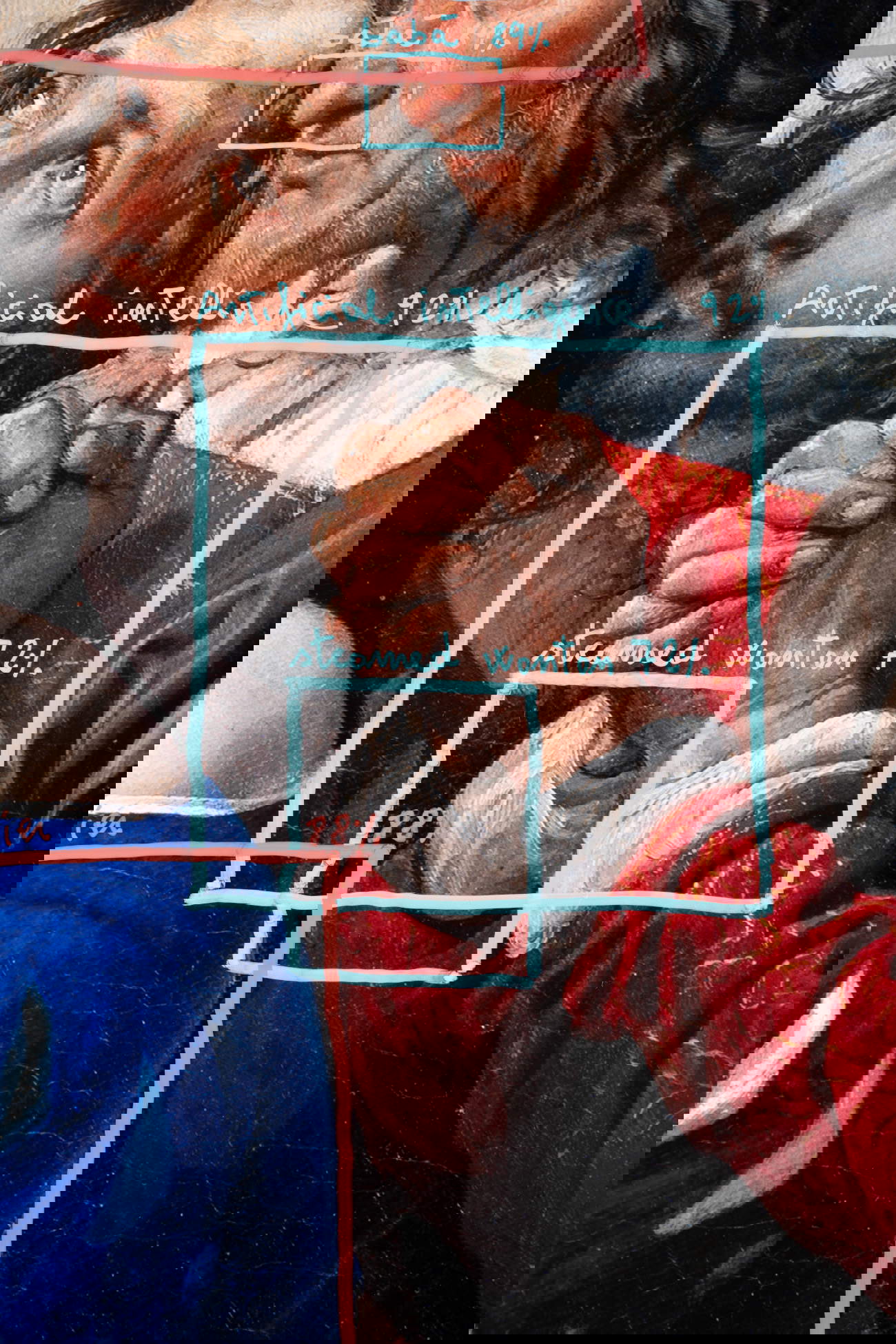 Alessandro Sambini, Human Image Recognition, Francesco Hayez, Mary Stuart Ascending to the Gallows (1827, 2024 Reproduction photographique, 100 x 70 cm). Avec l'aimable autorisation de l'artiste et de la Galleria Indice. &copy; Alessandro Sambini