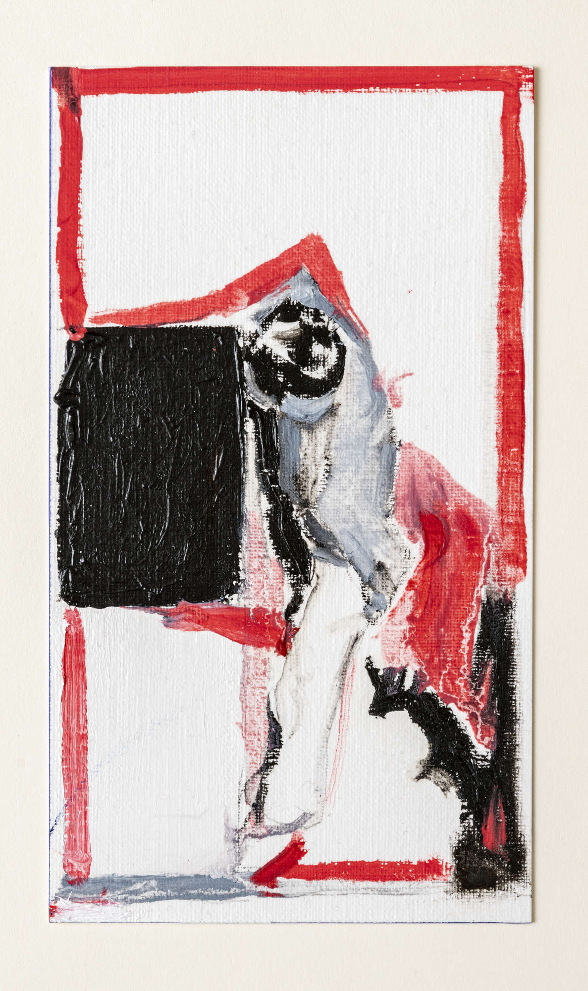 Alessandro Scarabello, Exercise (2023; oil on paper). Courtesy of the artist and The Gallery Apart, Rome Alessandro Scarabello, Exercise (2023; oil on paper). Courtesy of the artist and The Gallery Apart, Rome