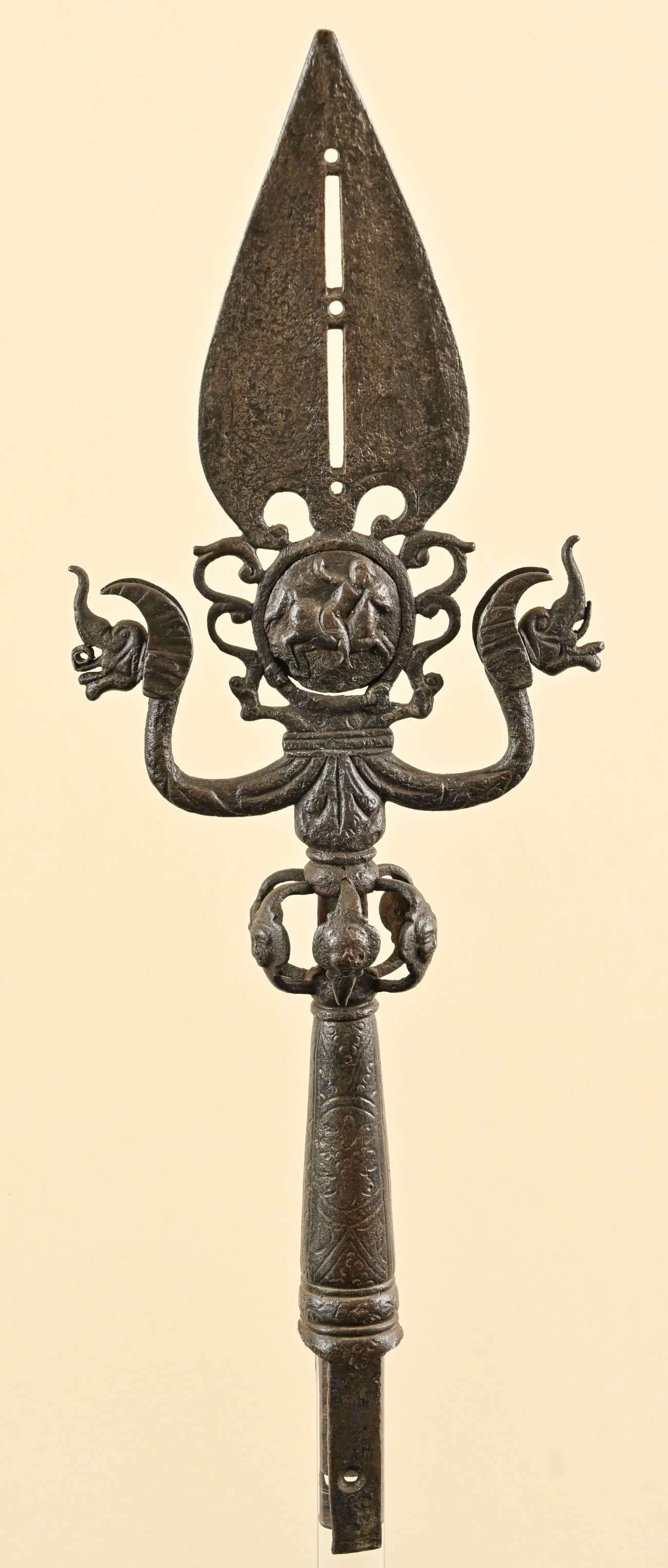 Italian ambit, Buttafuoco da bombardiere (second half of the 16th century, steel; Rome, Castel Sant'Angelo, Inv. CSA III/1158) Italian ambit, Buttafuoco da bombardiere (second half of the 16th century, steel; Rome, Castel Sant'Angelo, Inv. CSA III/1158)
