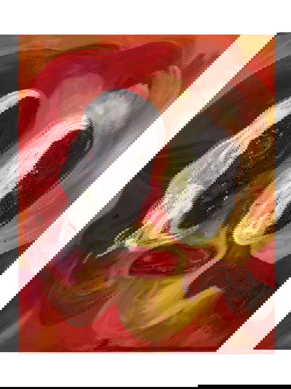 André Butzer, Friedens-Siemens V / Peace-Siemens V (2000 - 2001; óleo y acrílico sobre lienzo, 250 x 200 cm; Colección privada). Foto: Simon Vogel André Butzer, Friedens-Siemens V / Peace-Siemens V (2000 - 2001; óleo y acrílico sobre lienzo, 250 x 200 cm; Colección privada). Foto: Simon Vogel