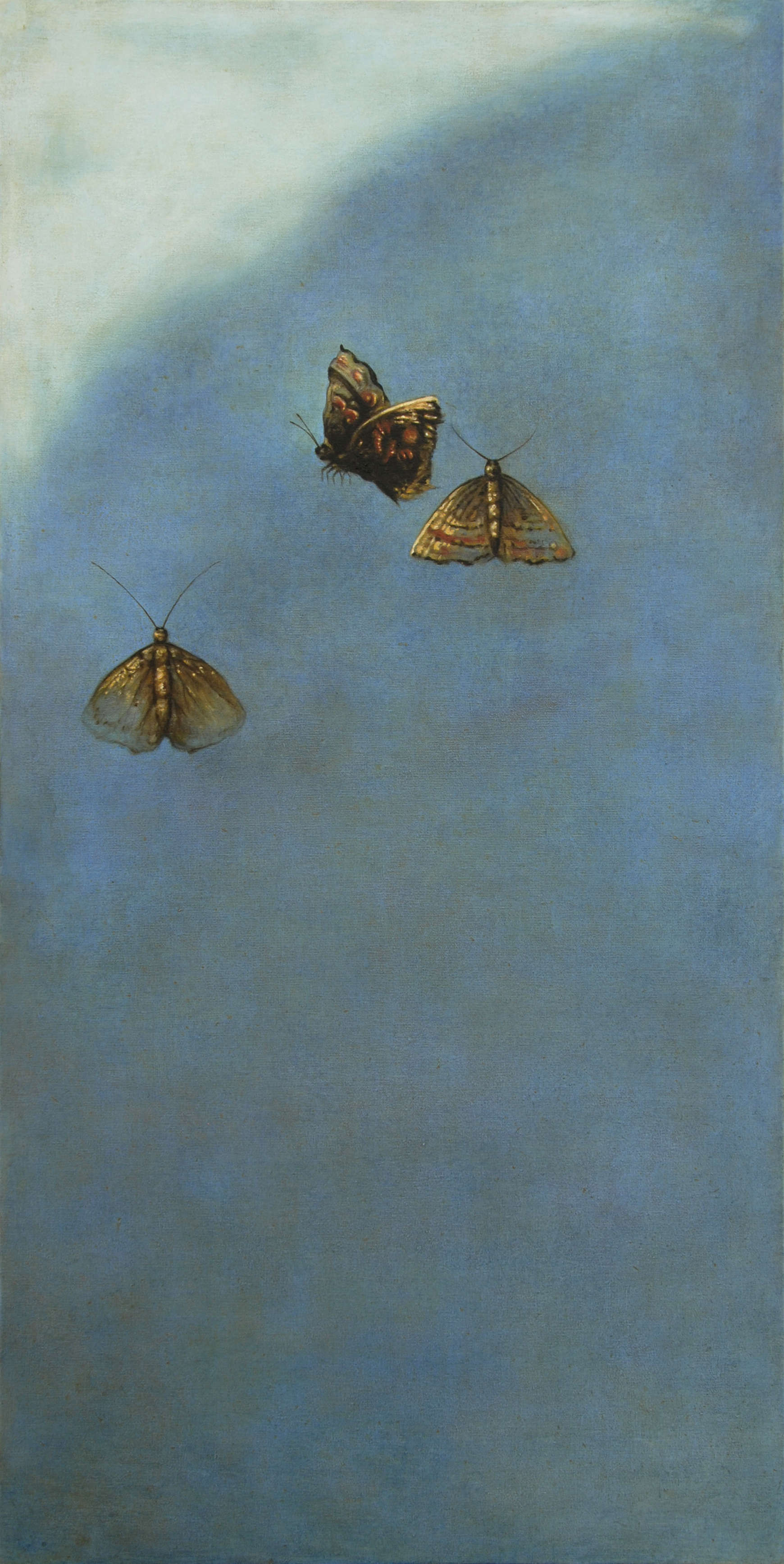 Andrea Facco, La tela di Giove (2024; tempera acrilica su tela, 120 x 60 cm; Collezione privata) Andrea Facco, La tela di Giove (2024; tempera acrilica su tela, 120 x 60 cm; Collezione privata)