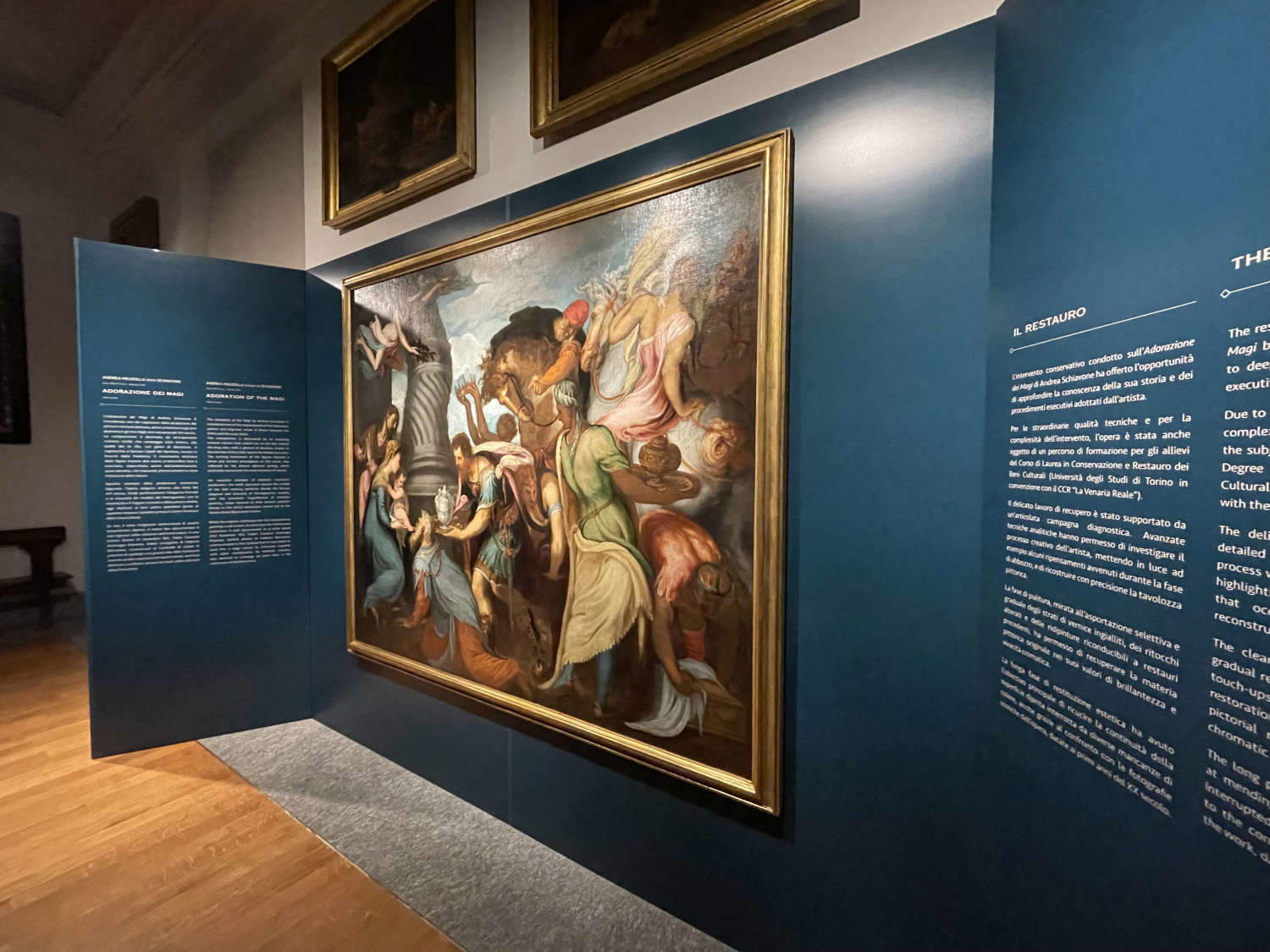 La obra restaurada in mostra La obra restaurada in mostra