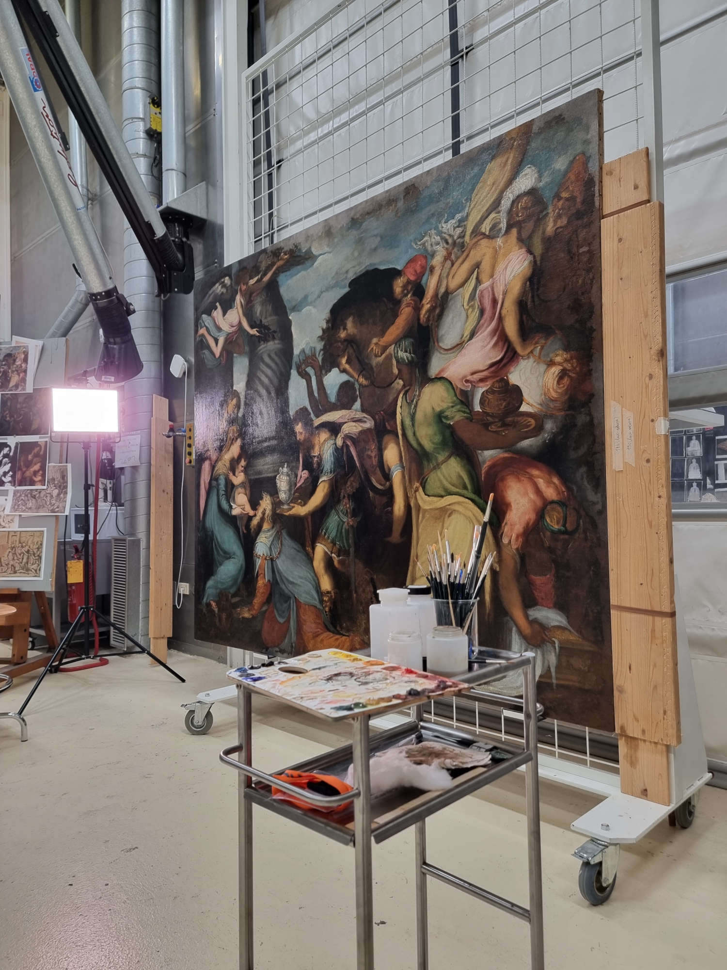Los trabajos de restauración Los trabajos de restauración