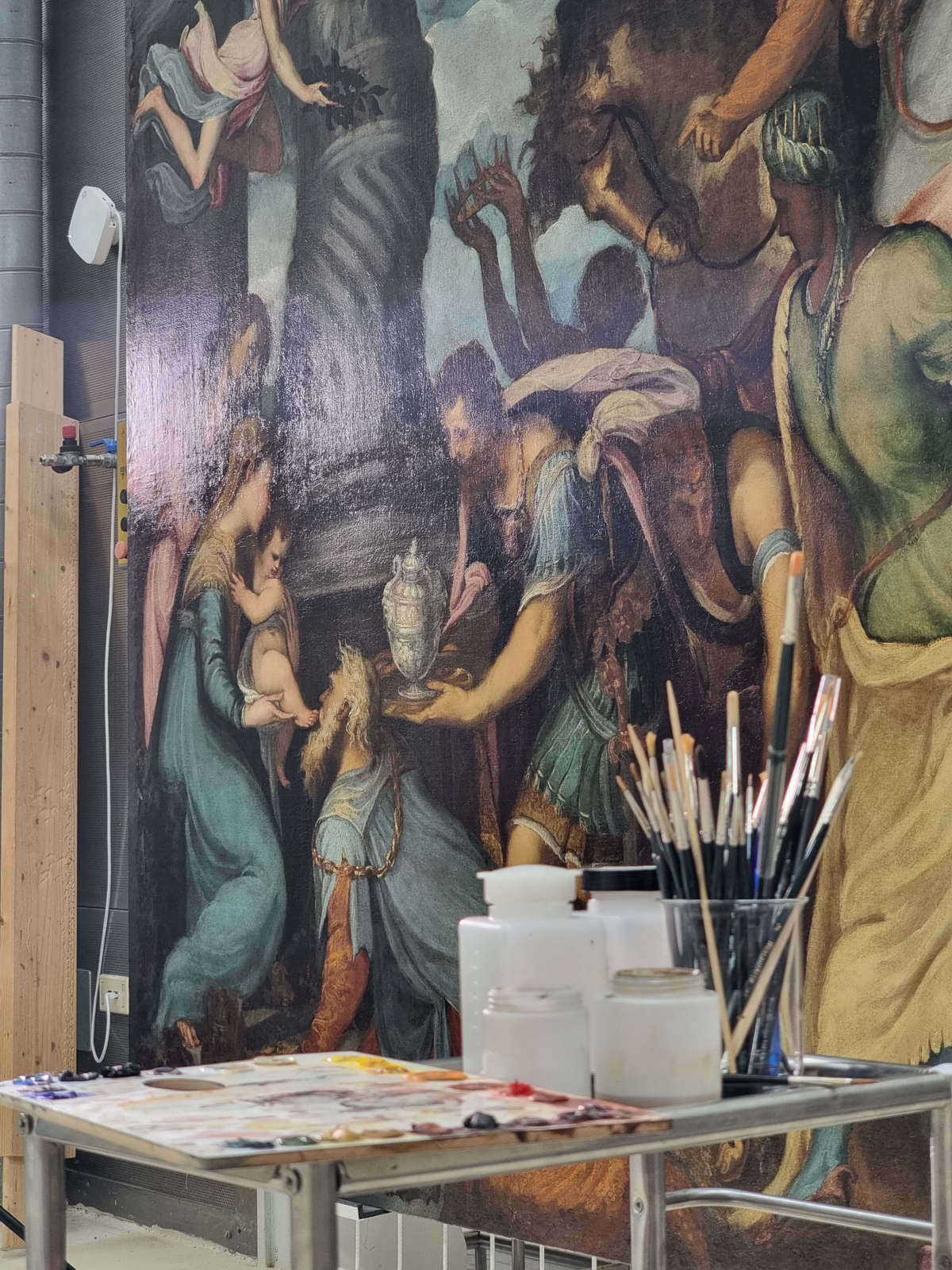 Los trabajos de restauración Los trabajos de restauración
