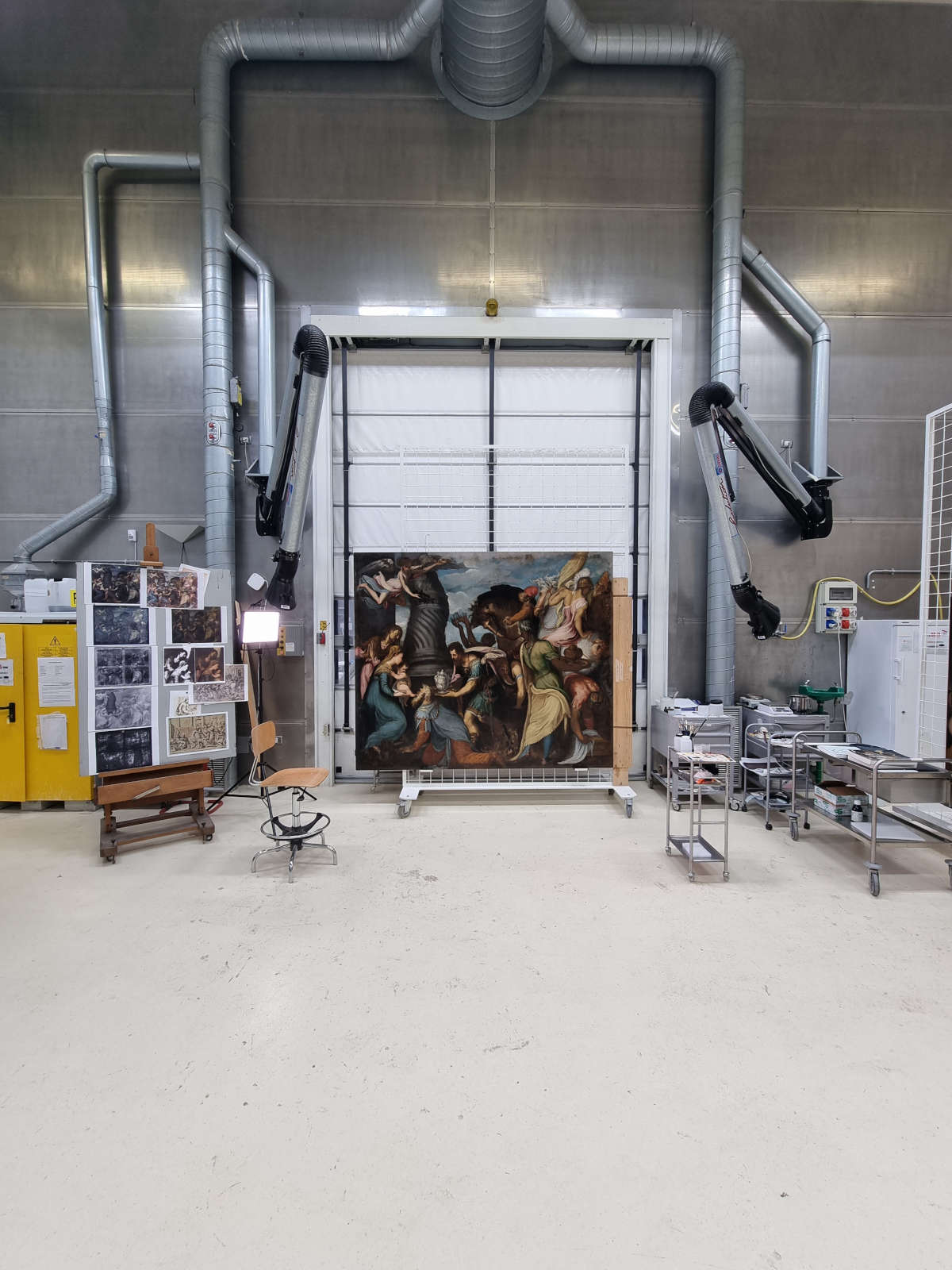 Los trabajos de restauración Los trabajos de restauración
