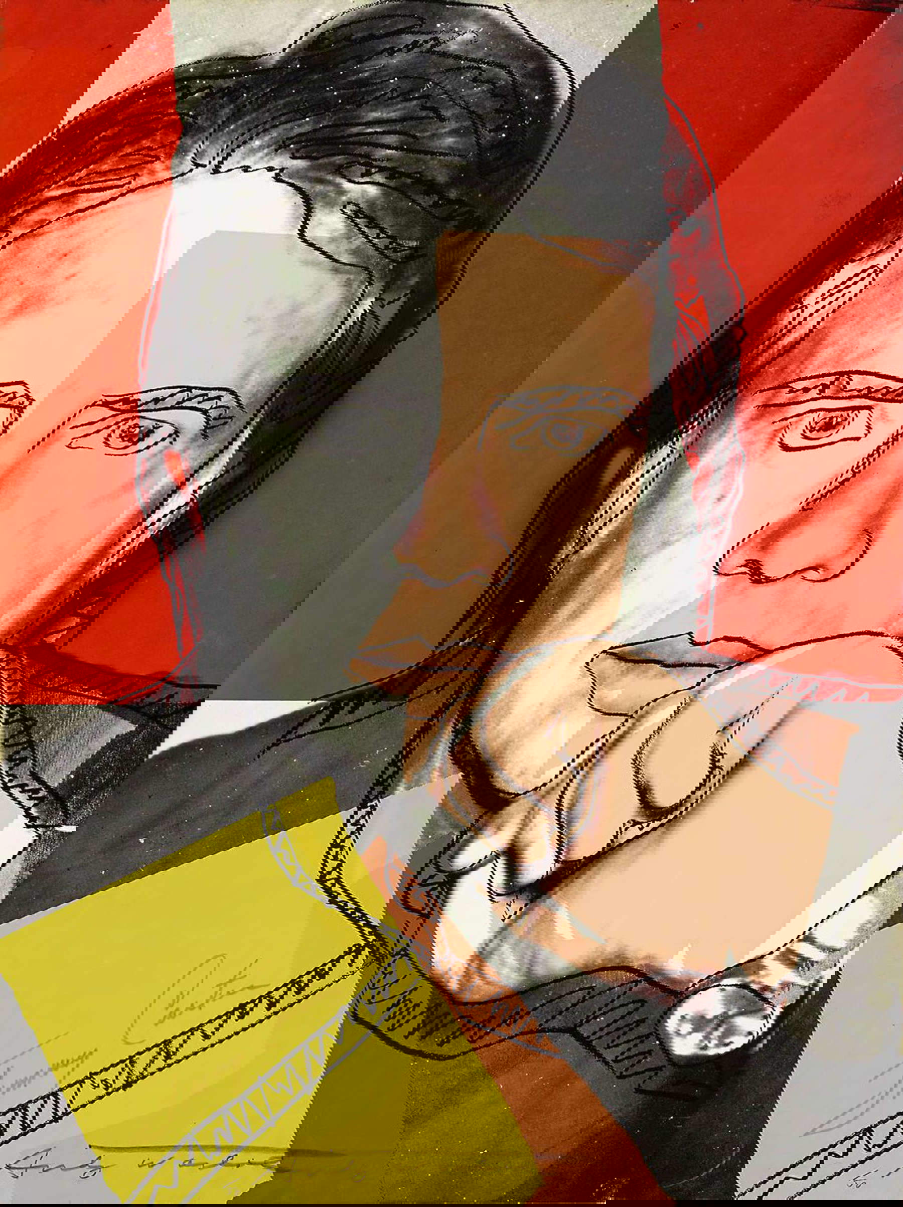 Andy Warhol's portrait of Jimmy Carter.