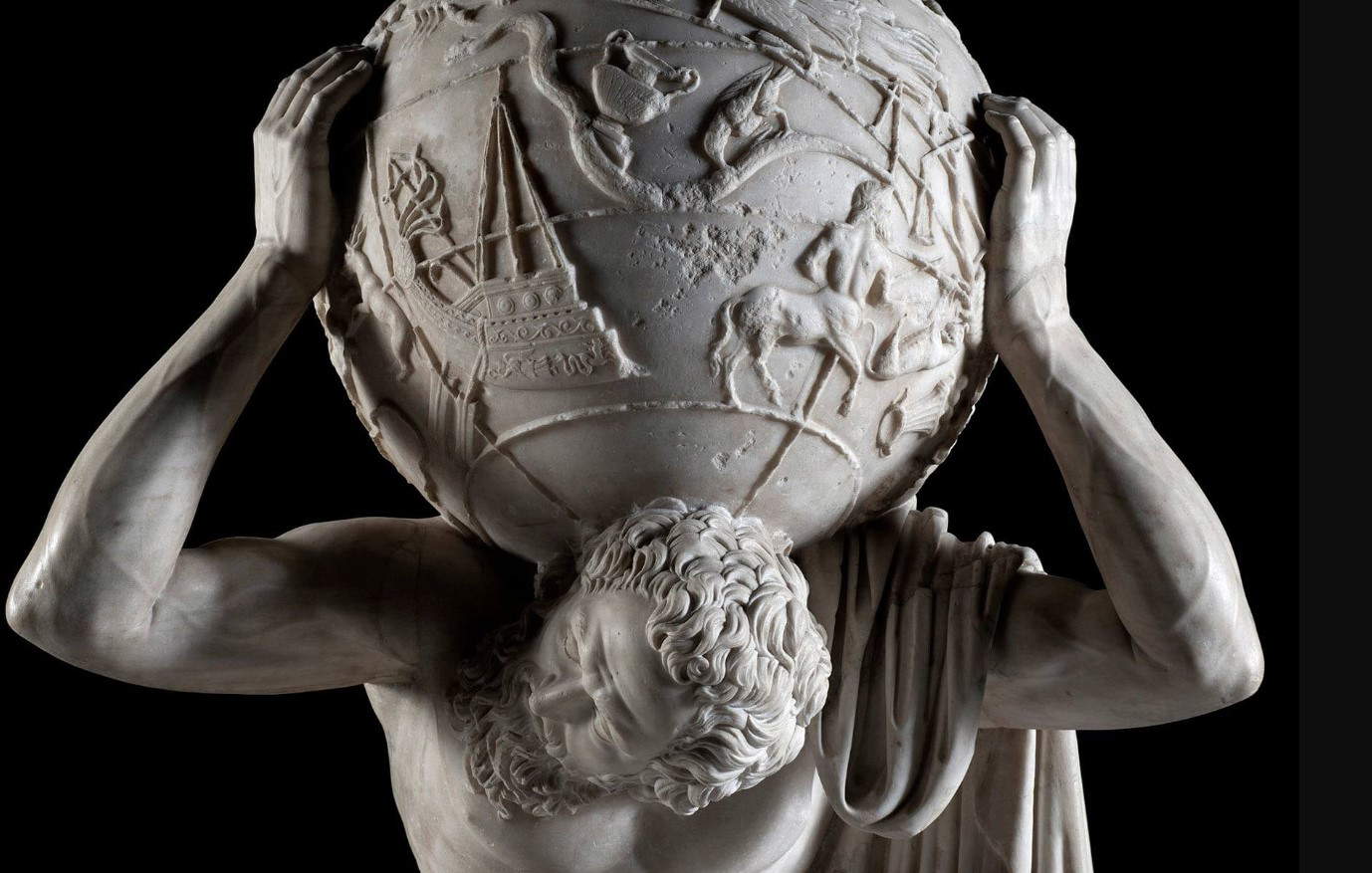 Das Ministerium schickt den Farnese-Atlas von MANN nach Japan... zur Expo in Osaka