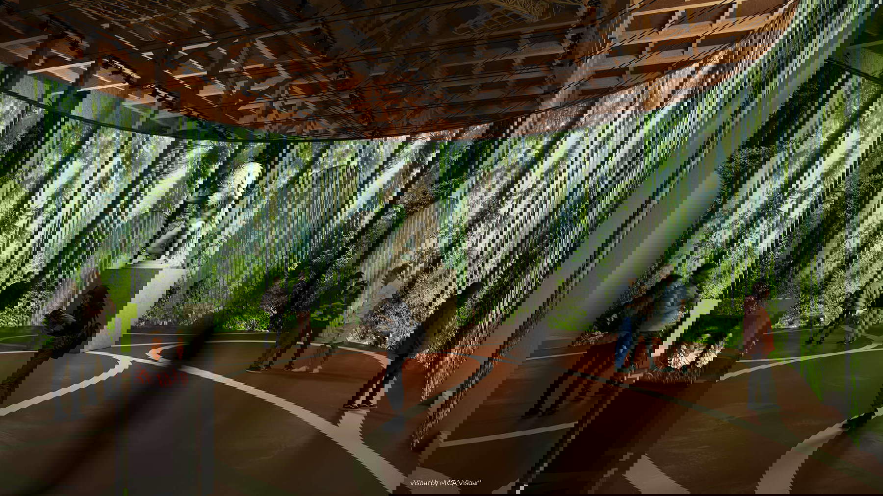 Rendering dell'Atlante all'Expo di Osaka. Immagine: MCA Architects