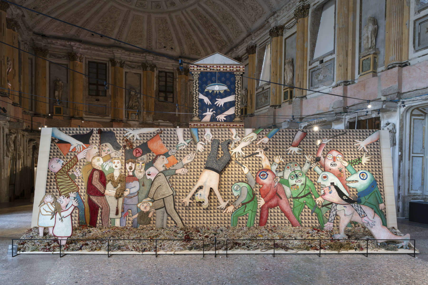 A merry-go-round of creatures enlivens Enrico Baj's exhibition at Milan's Palazzo Reale 