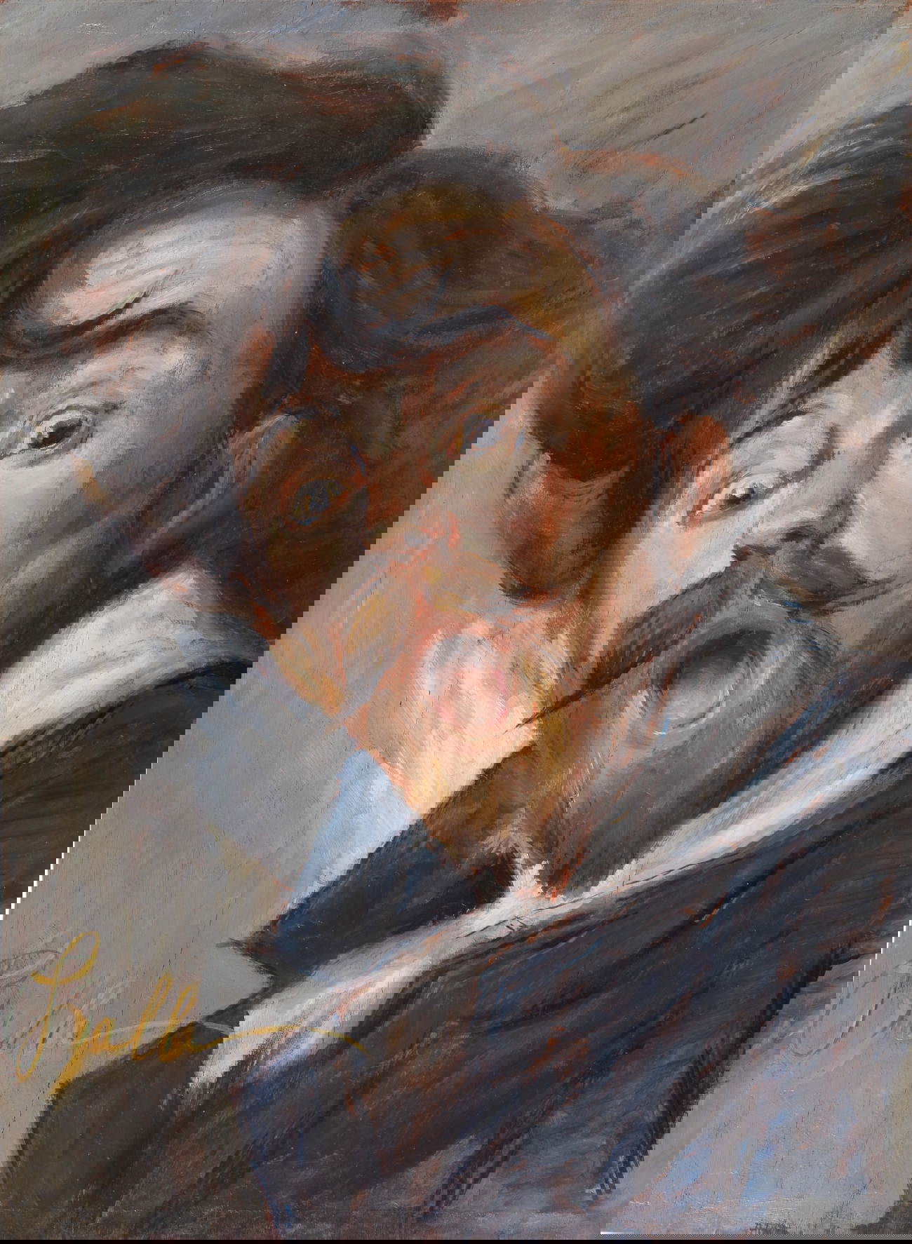 Giacomo Balla, Autosmorfia (1900; Privatsammlung)