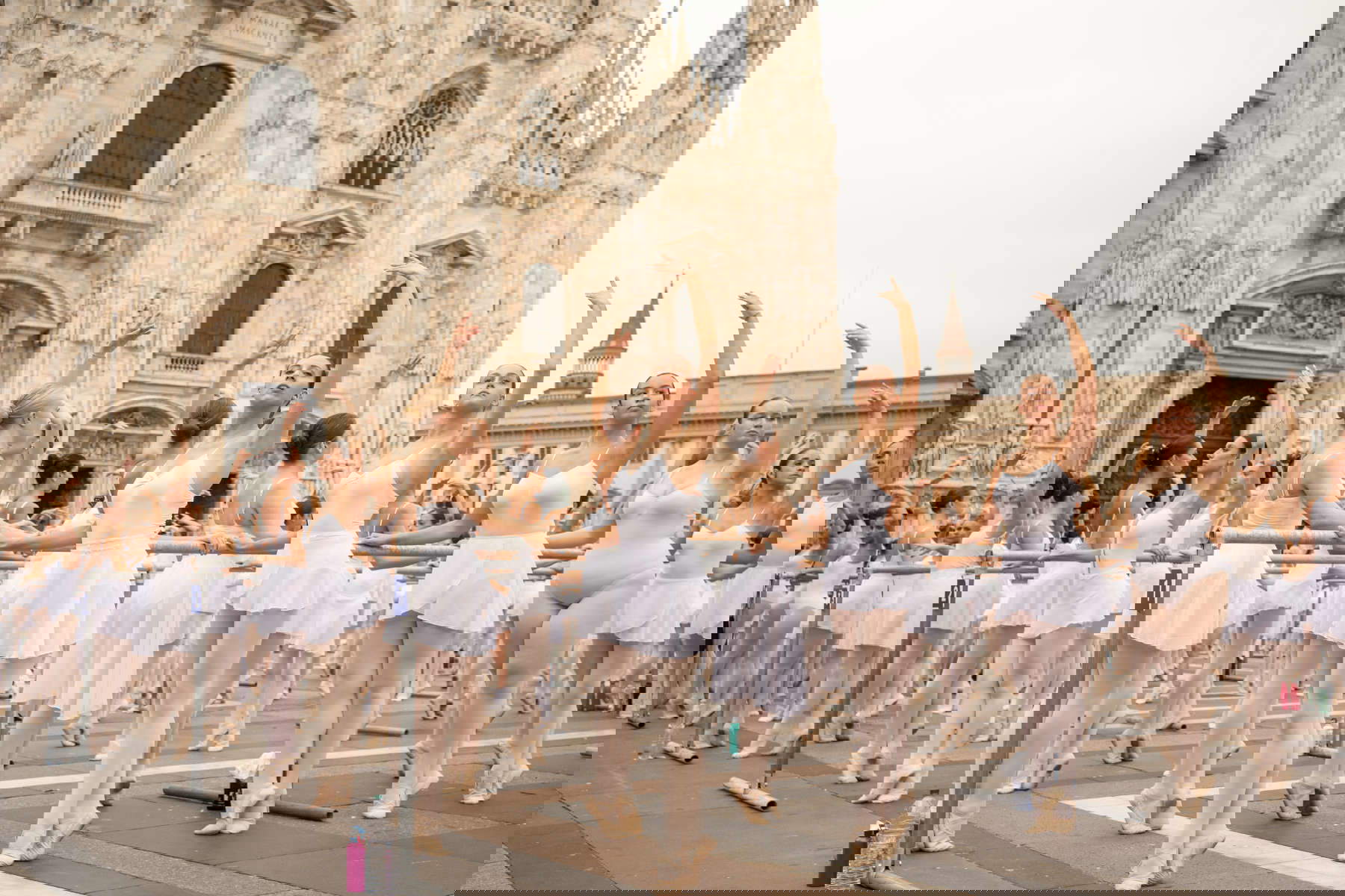 Il Ballo in Bianco di Roberto Bolle in piazza Duomo a Milano. Foto: Andre Uspenski