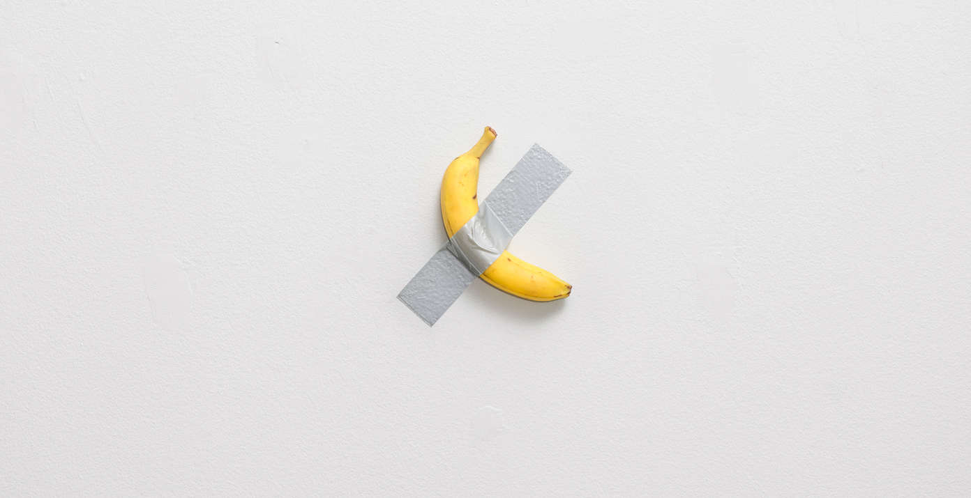 Unbelievable. Cattelan's banana up for auction for $1 million