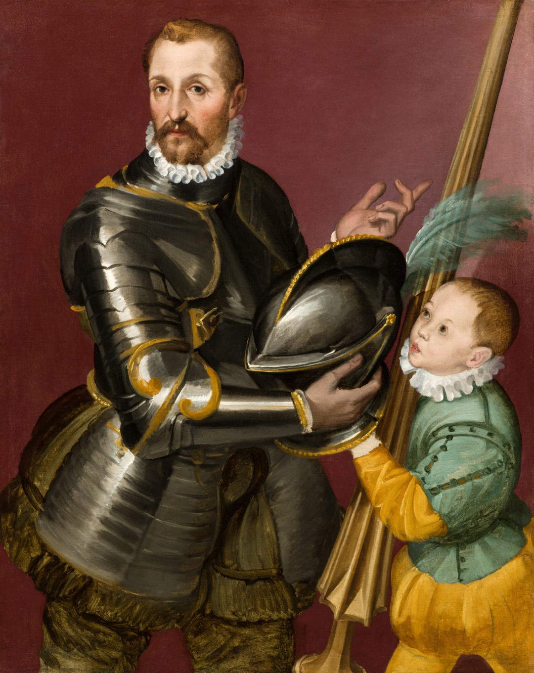 Bartolomeo Passerotti, Retrato de un condottiero de la casa Legnani en armas Bartolomeo Passerotti, Retrato de un condottiero de la casa Legnani en armas